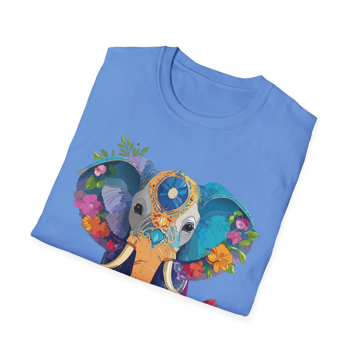 Elephant Shirt, T Shirt with Elephant, Elephant on T Shirt, T Shirt with Animation, Animals Tee Shirt