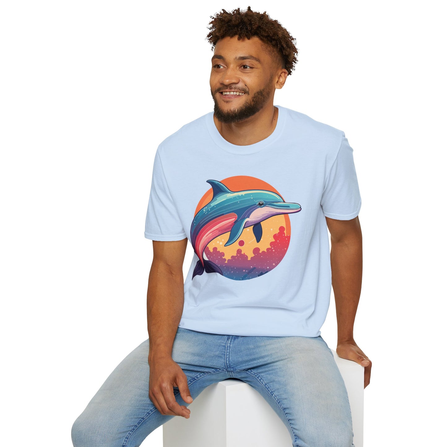 Dolphin Shirts, Shirt with Dolphin, Fish Tee Shirt, Animal Shirt