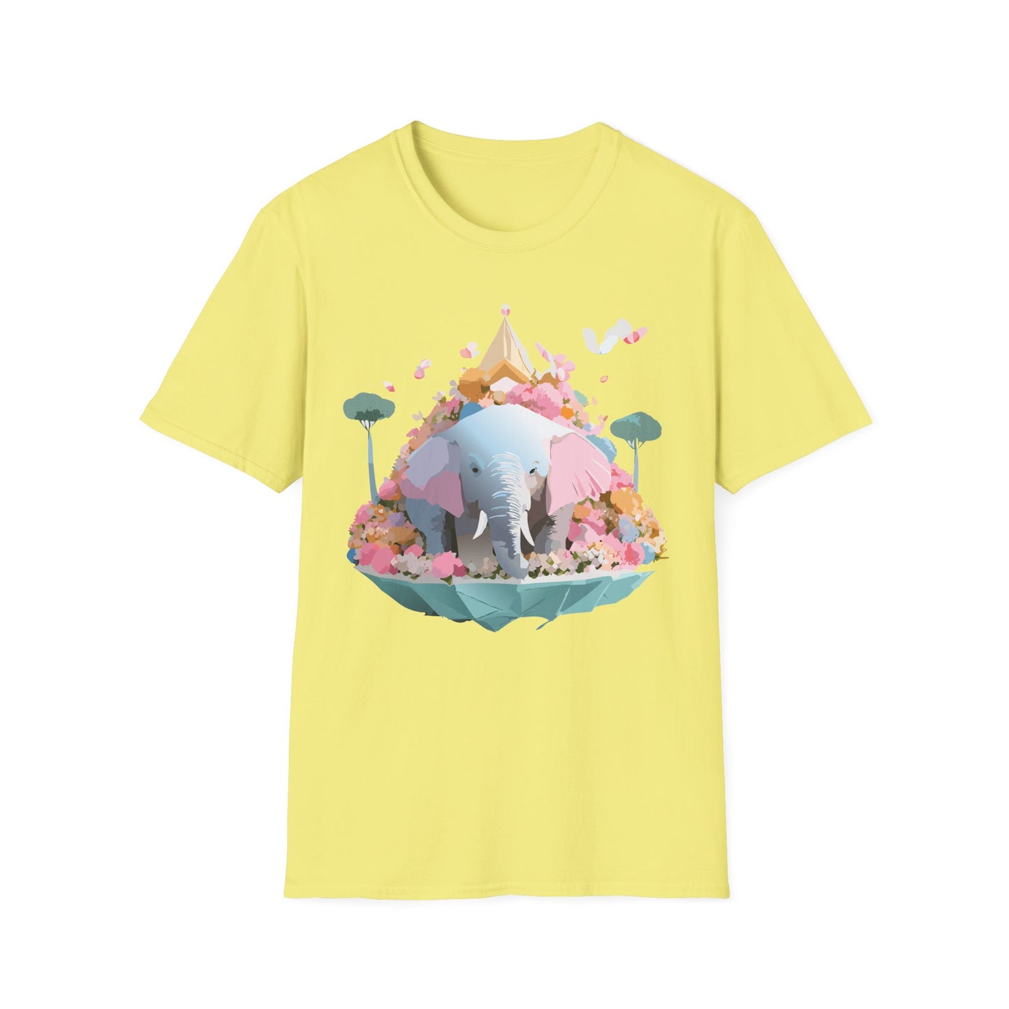 Elephant Shirt, T Shirt with Elephant, Elephant on T Shirt, T Shirt with Animation, Animals Tee Shirt