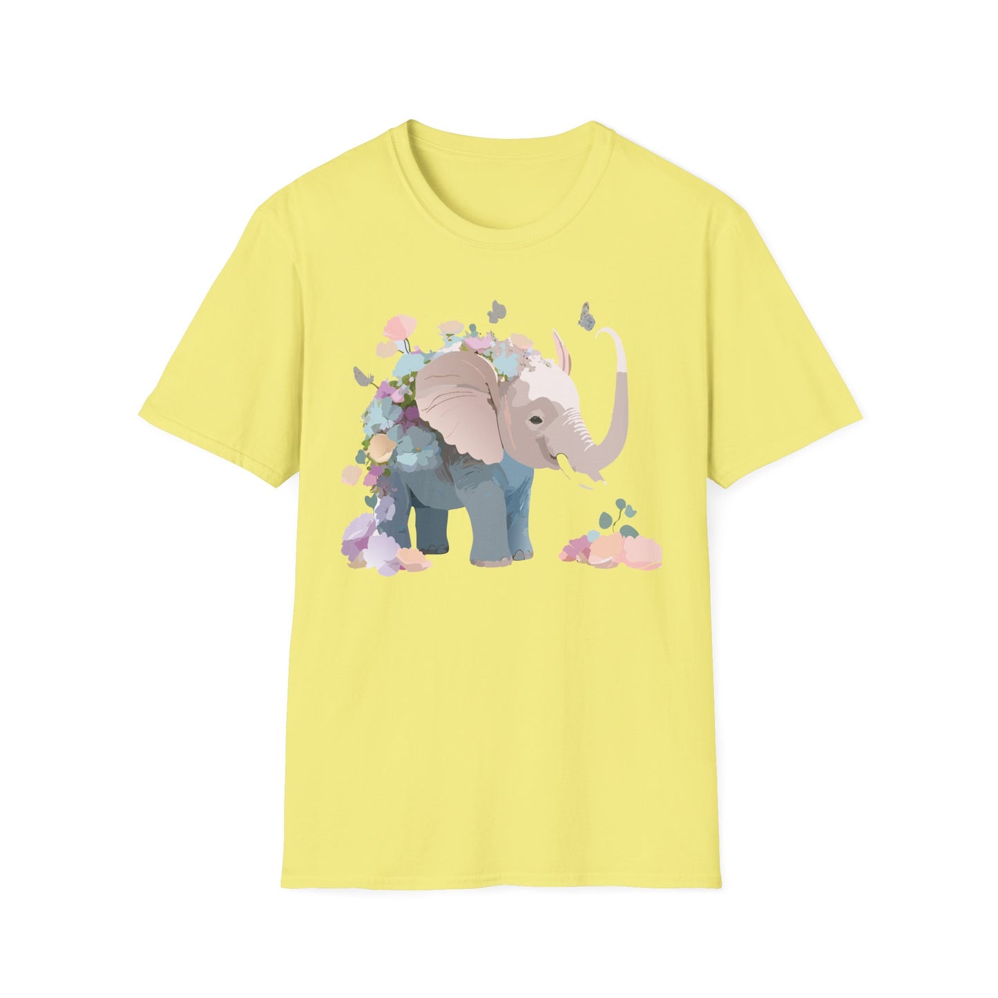 Elephant Shirt, T Shirt with Elephant, Elephant on T Shirt, T Shirt with Animation, Animals Tee Shirt