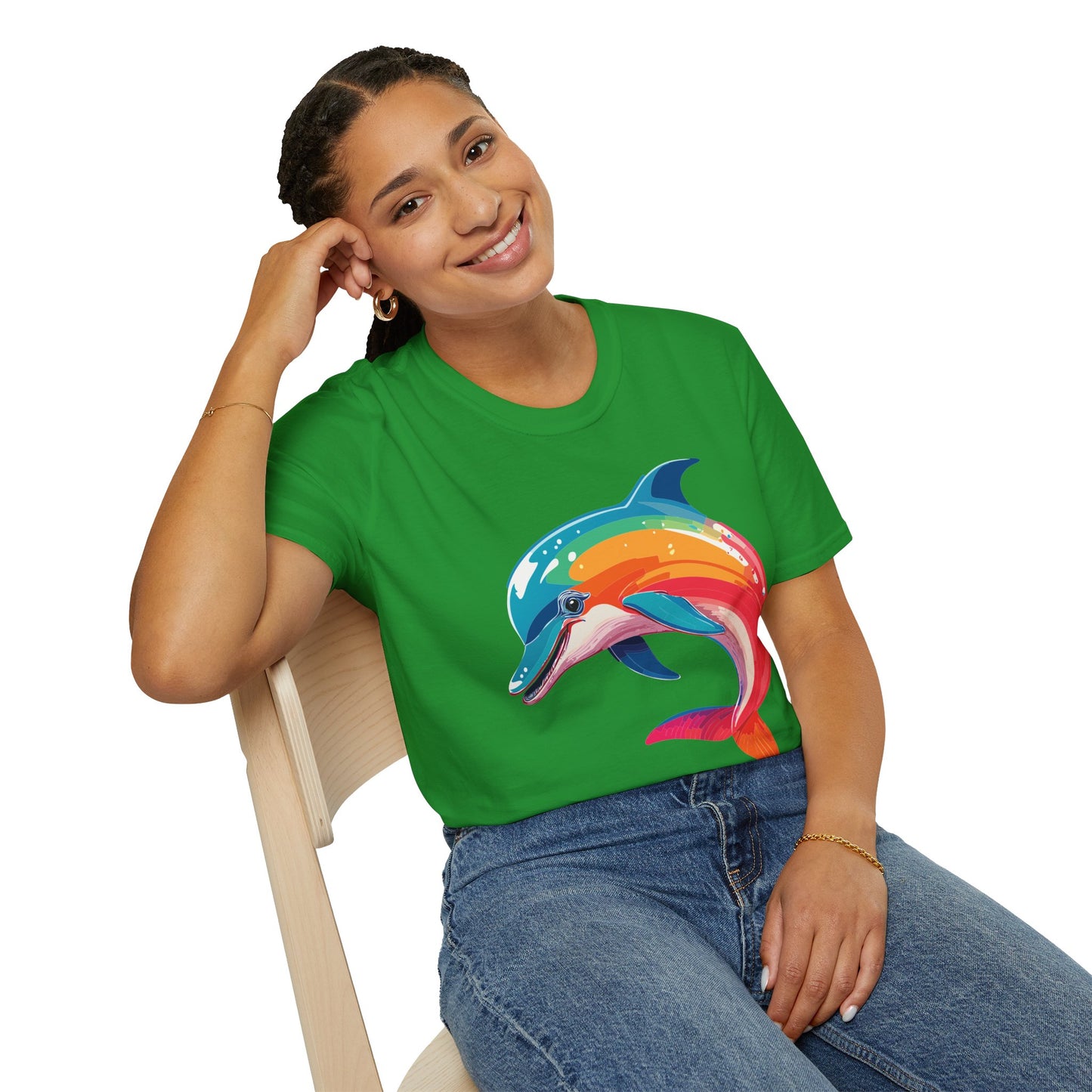 Dolphin Shirts, Shirt with Dolphin, Fish Tee Shirt, Animal Shirt