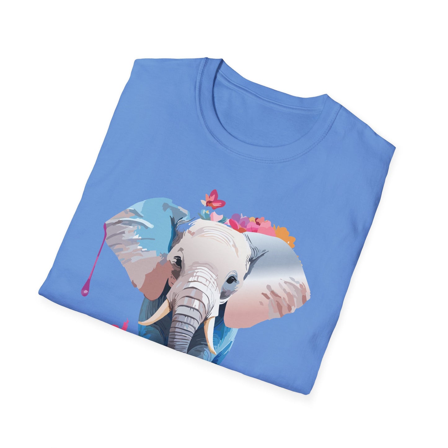 Elephant Shirt, T Shirt with Elephant, Elephant on T Shirt, T Shirt with Animation, Animals Tee Shirt