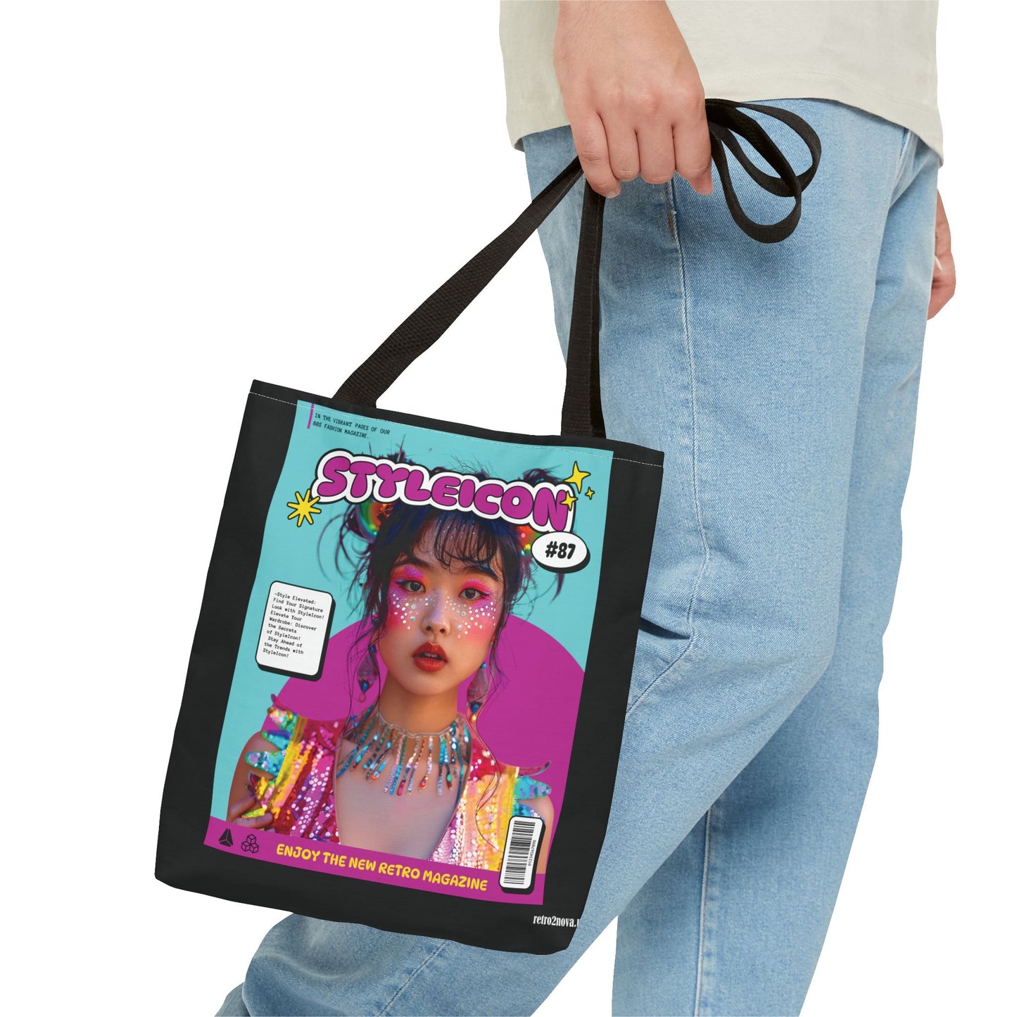 Canvas Tote Bag - Magazine Cover - retro2nova