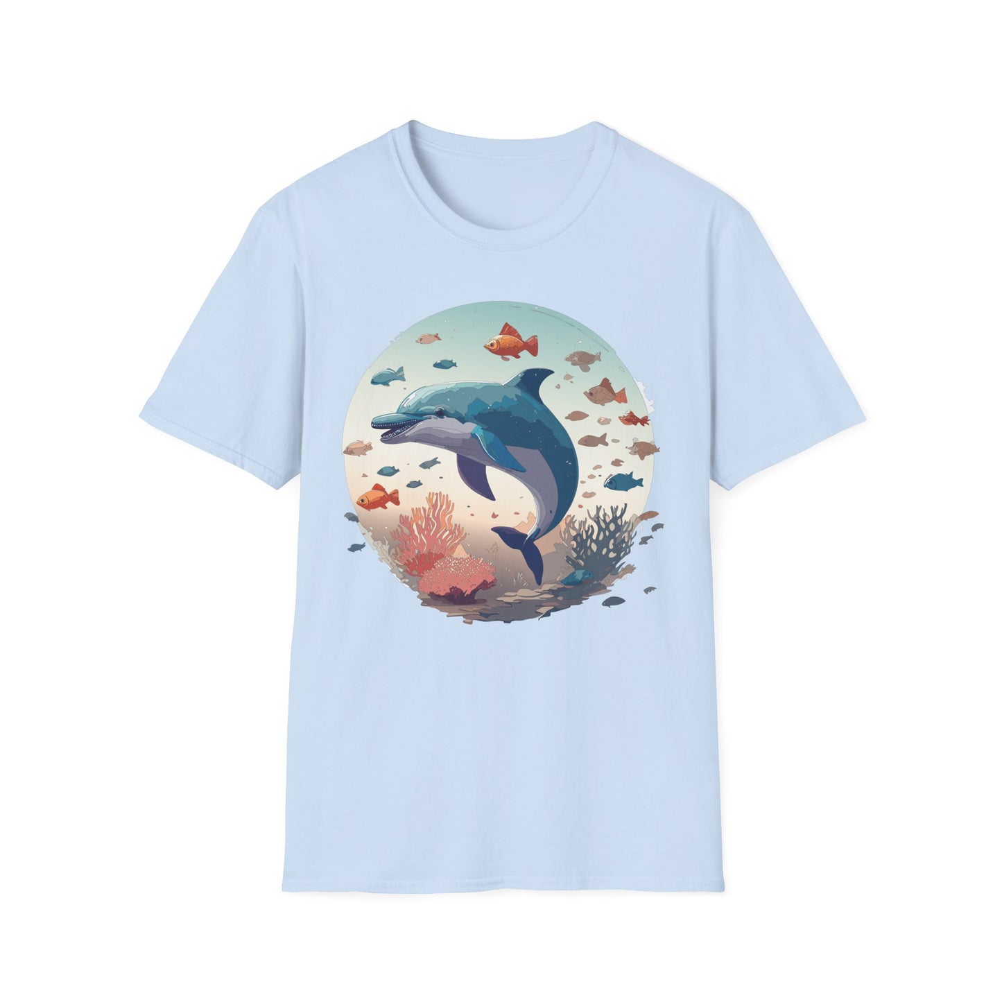 Dolphin Shirts, Shirt with Dolphin, Fish Tee Shirt, Animal Shirt