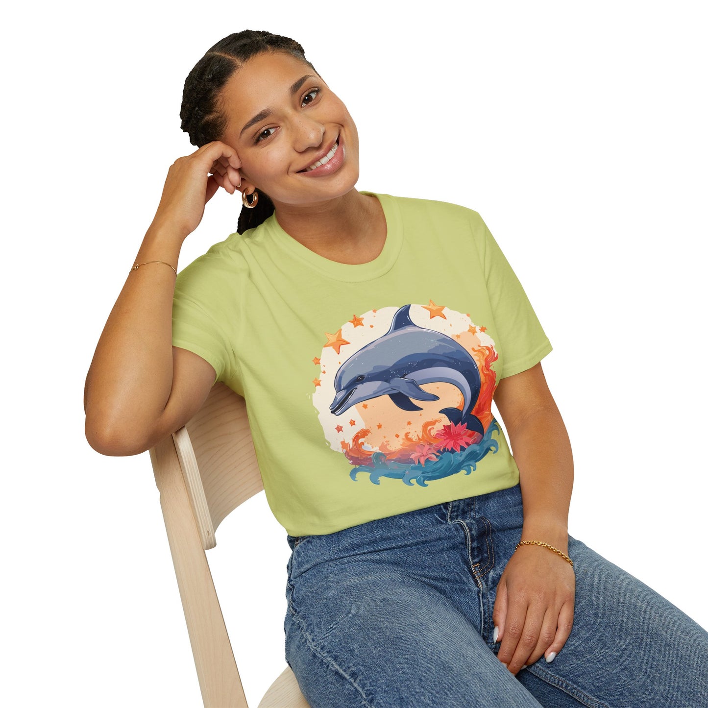 Dolphin Shirts, Shirt with Dolphin, Fish Tee Shirt, Animal Shirt