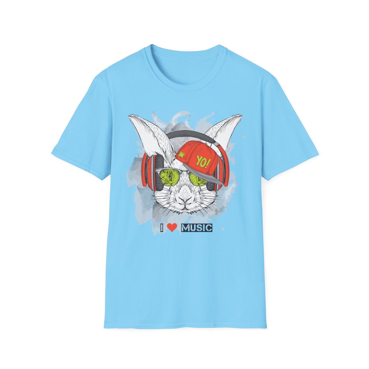 I love Music Animals Shirts, Shirt with Animals, Animals with Headphones Shirt