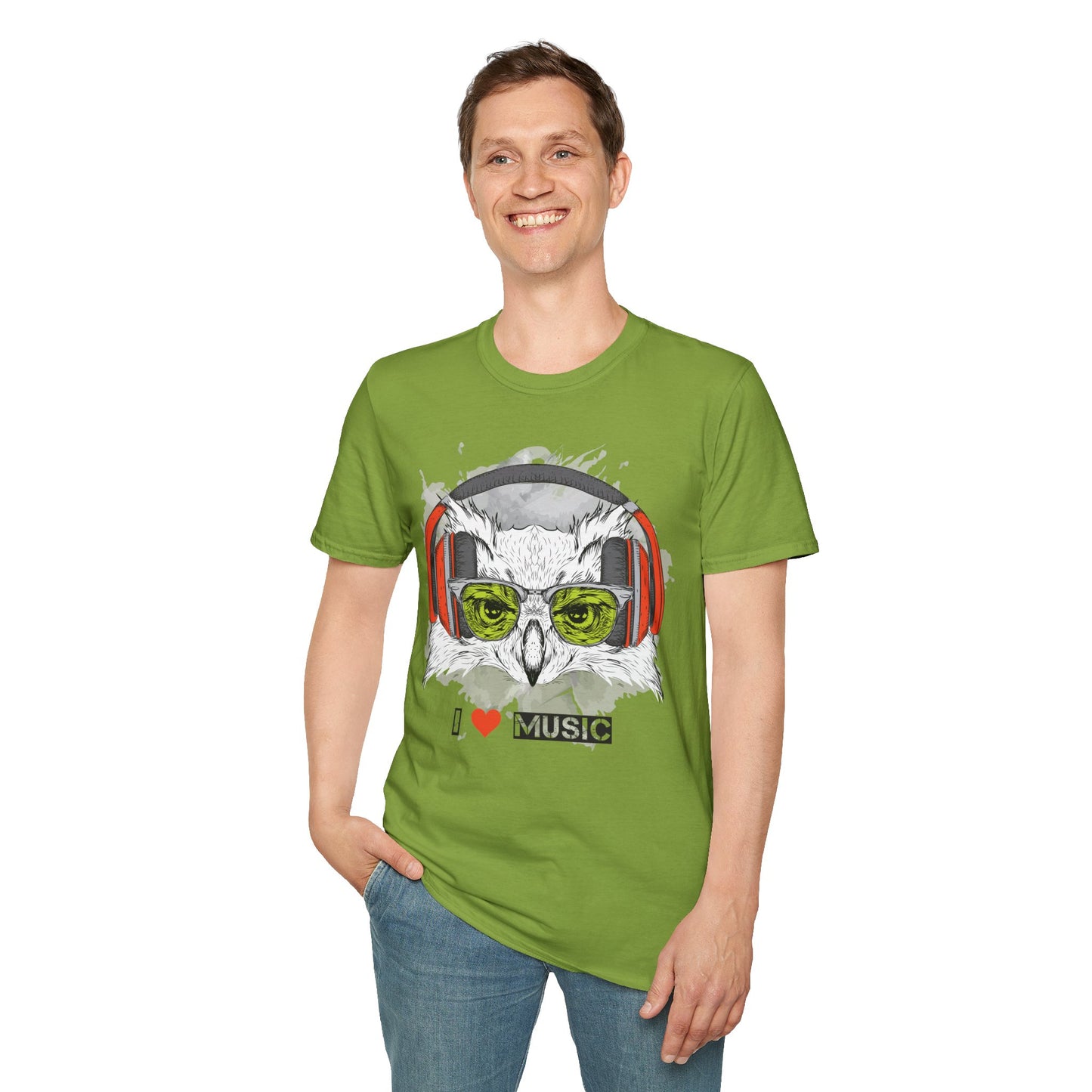 I love Music Animals Shirts, Shirt with Animals, Animals with Headphones Shirt