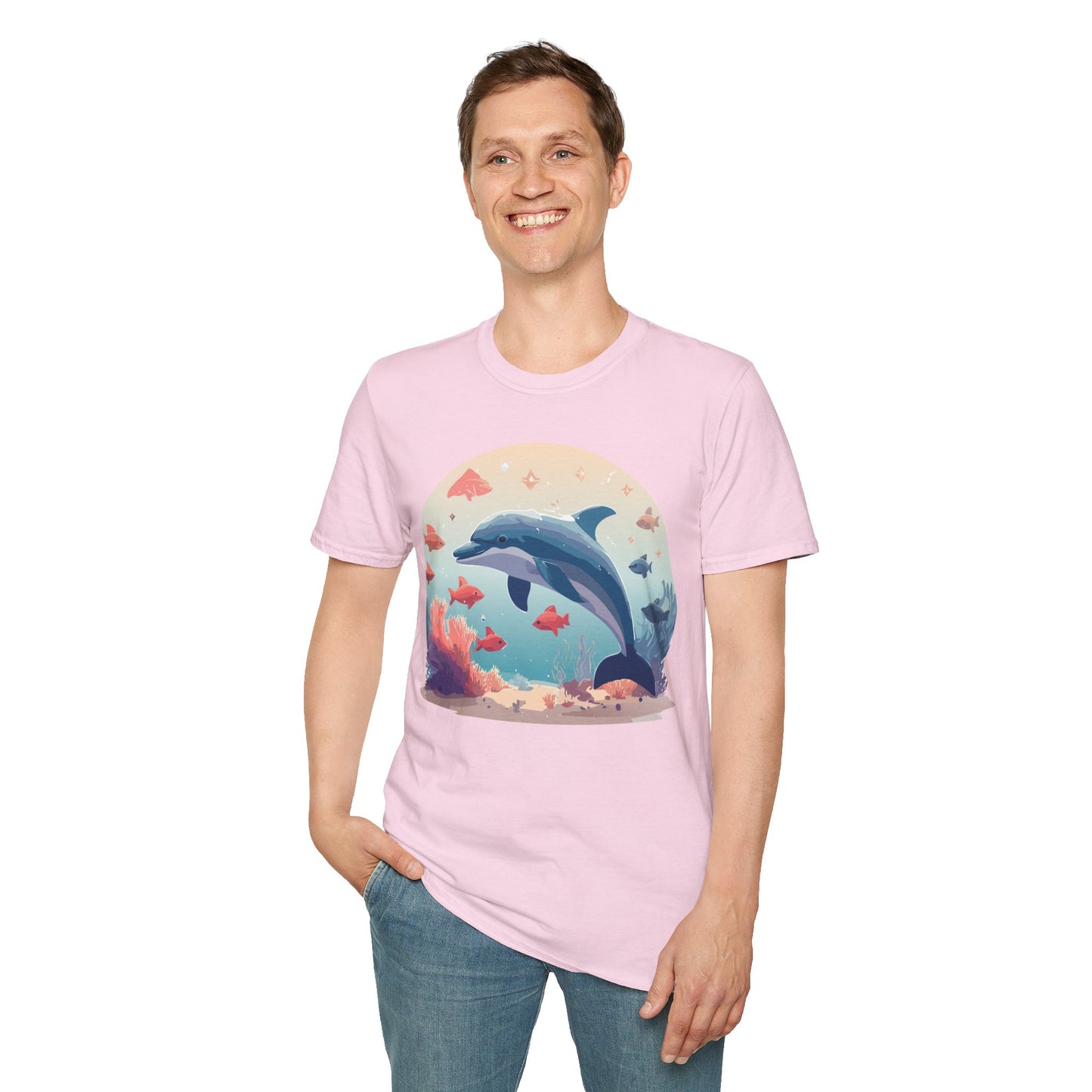 Dolphin Shirts, Shirt with Dolphin, Fish Tee Shirt, Animal Shirt