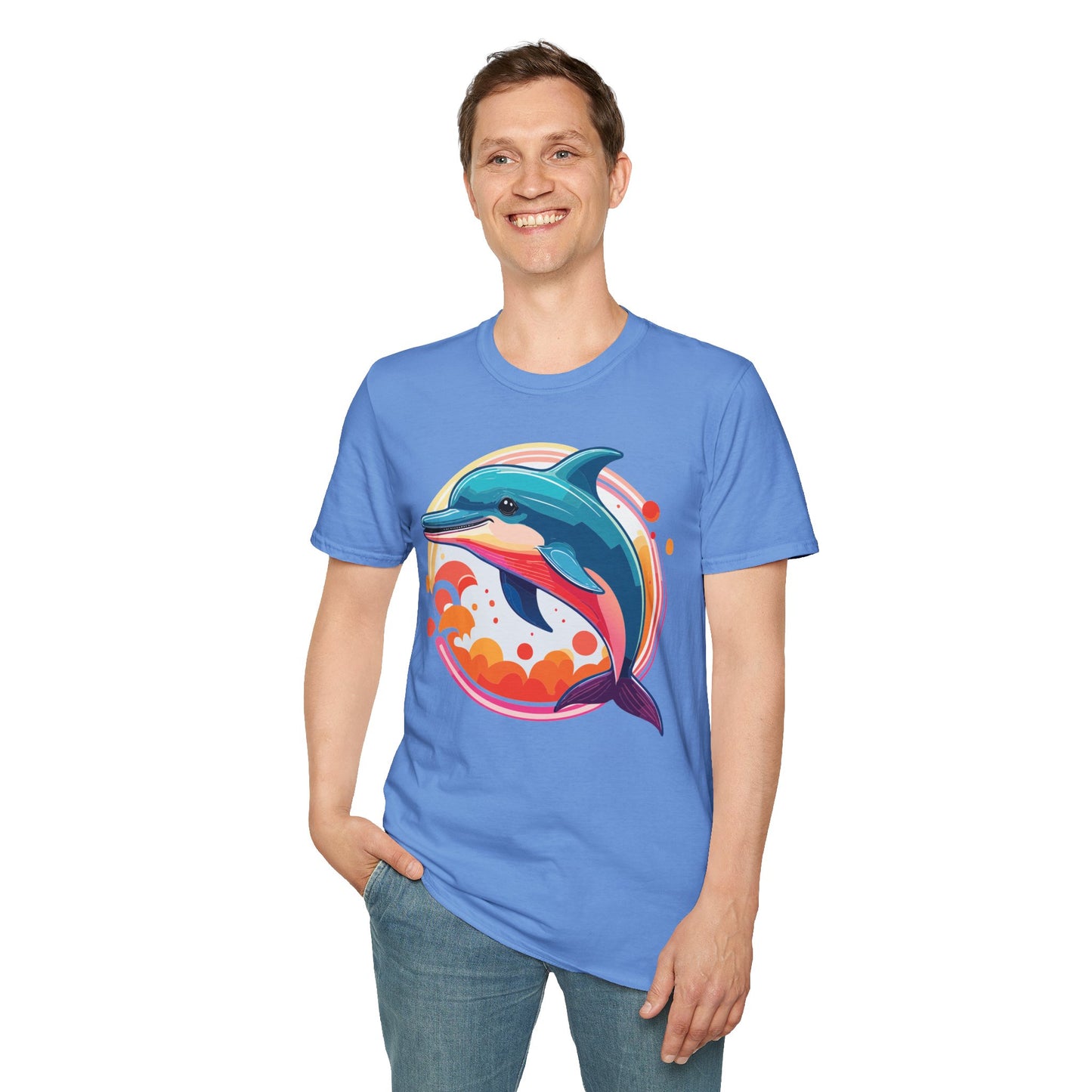 Dolphin Shirts, Shirt with Dolphin, Fish Tee Shirt, Animal Shirt