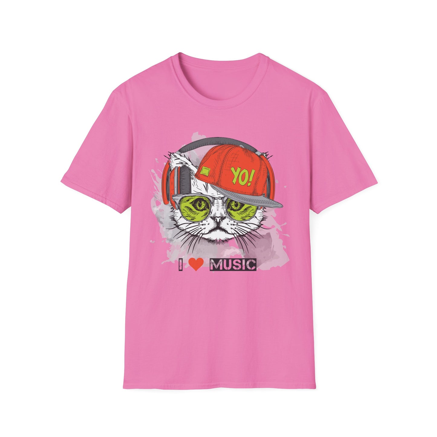 I love Music Animals Shirts, Shirt with Animals, Animals with Headphones Shirt