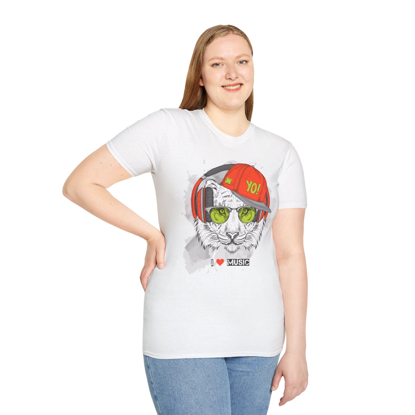 I love Music Animals Shirts, Shirt with Animals, Animals with Headphones Shirt