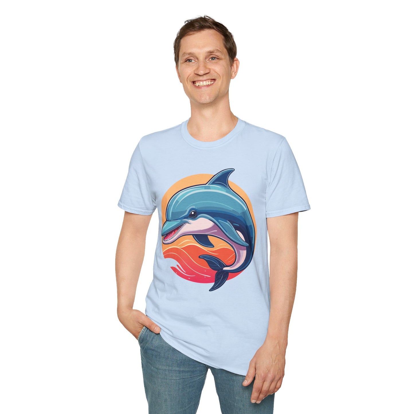 Dolphin Shirts, Shirt with Dolphin, Fish Tee Shirt, Animal Shirt