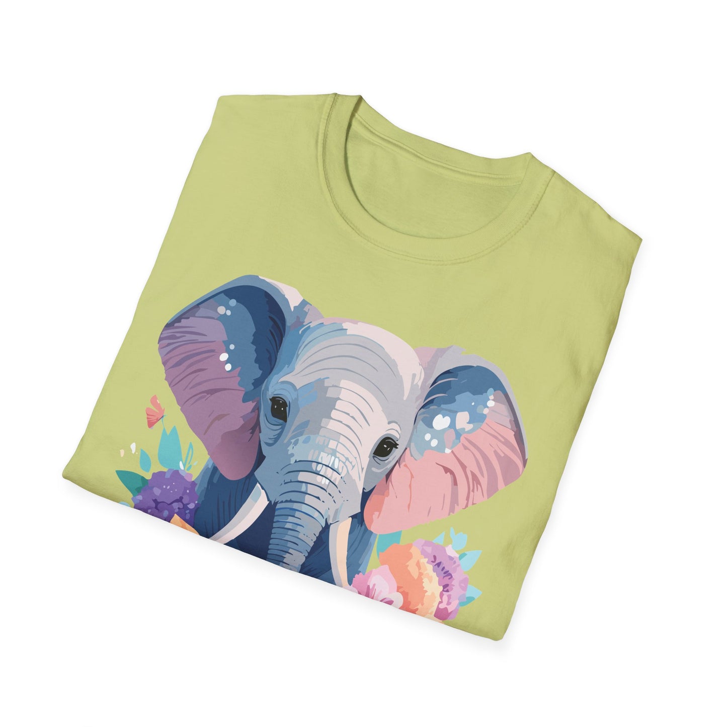 Elephant Shirt, T Shirt with Elephant, Elephant on T Shirt, T Shirt with Animation, Animals Tee Shirt