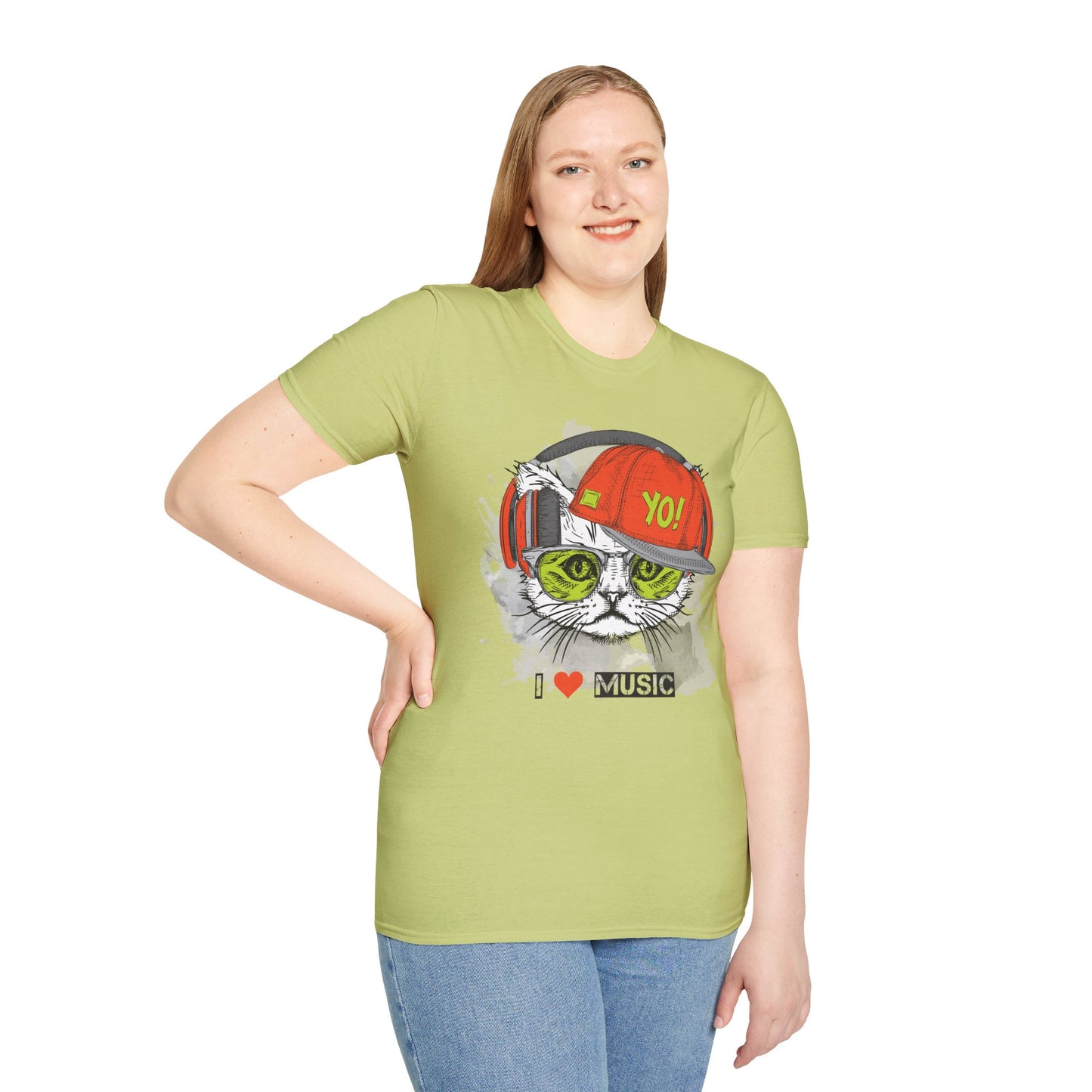 I love Music Animals Shirts, Shirt with Animals, Animals with Headphones Shirt