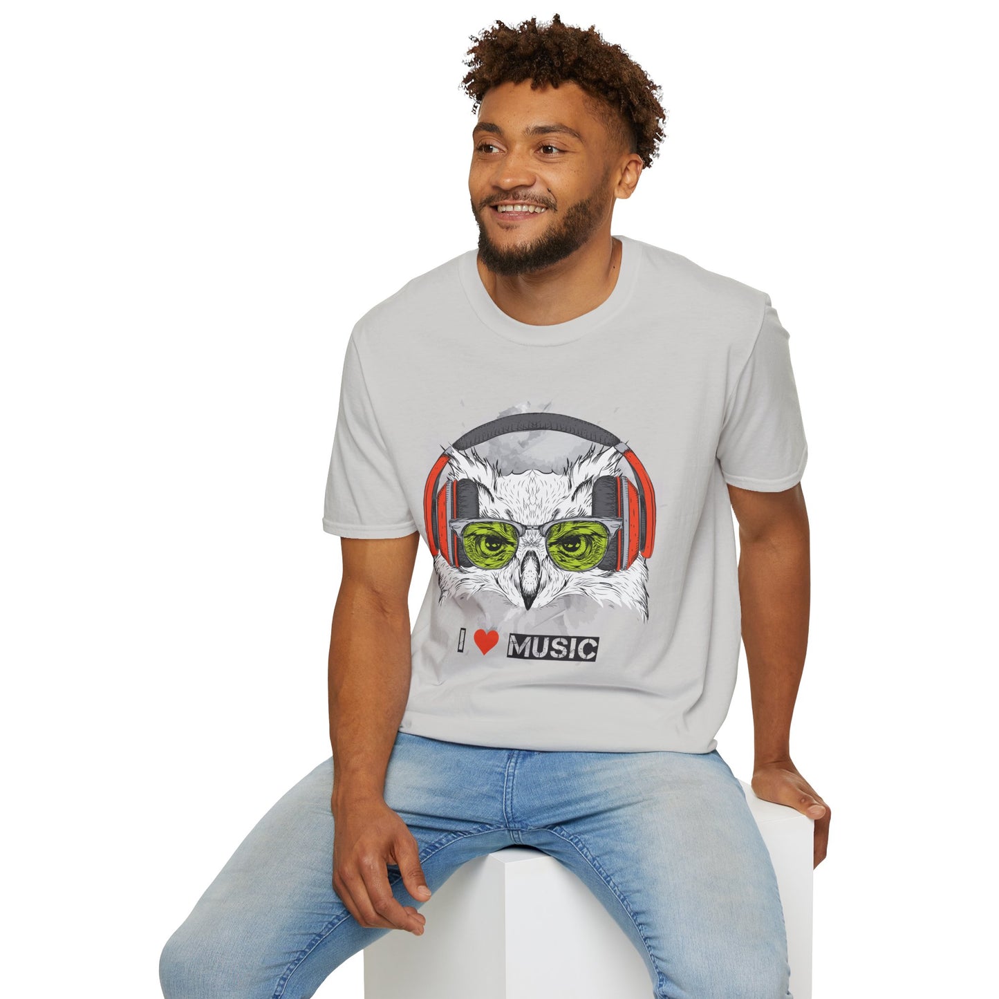 I love Music Animals Shirts, Shirt with Animals, Animals with Headphones Shirt