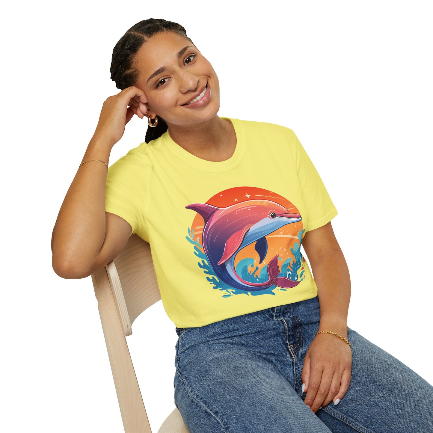 Dolphin Shirts, Shirt with Dolphin, Fish Tee Shirt, Animal Shirt