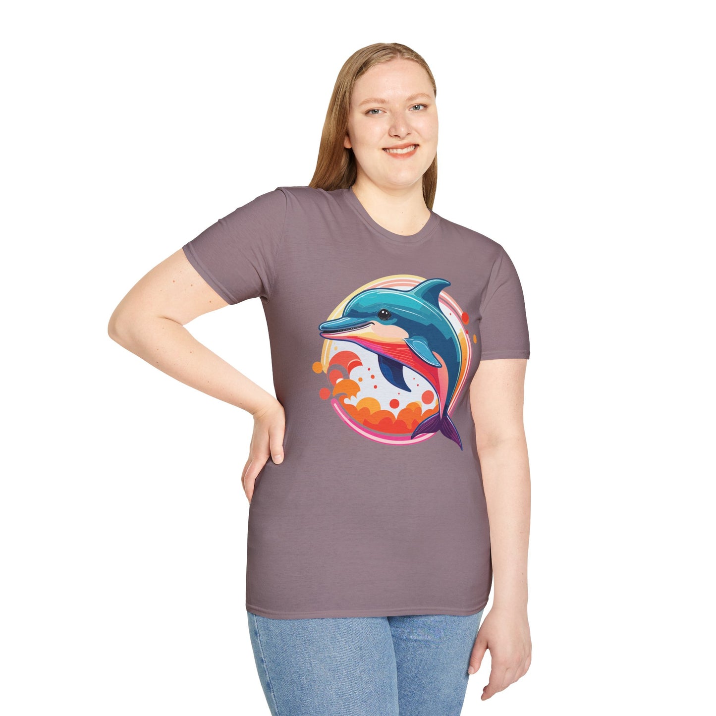 Dolphin Shirts, Shirt with Dolphin, Fish Tee Shirt, Animal Shirt