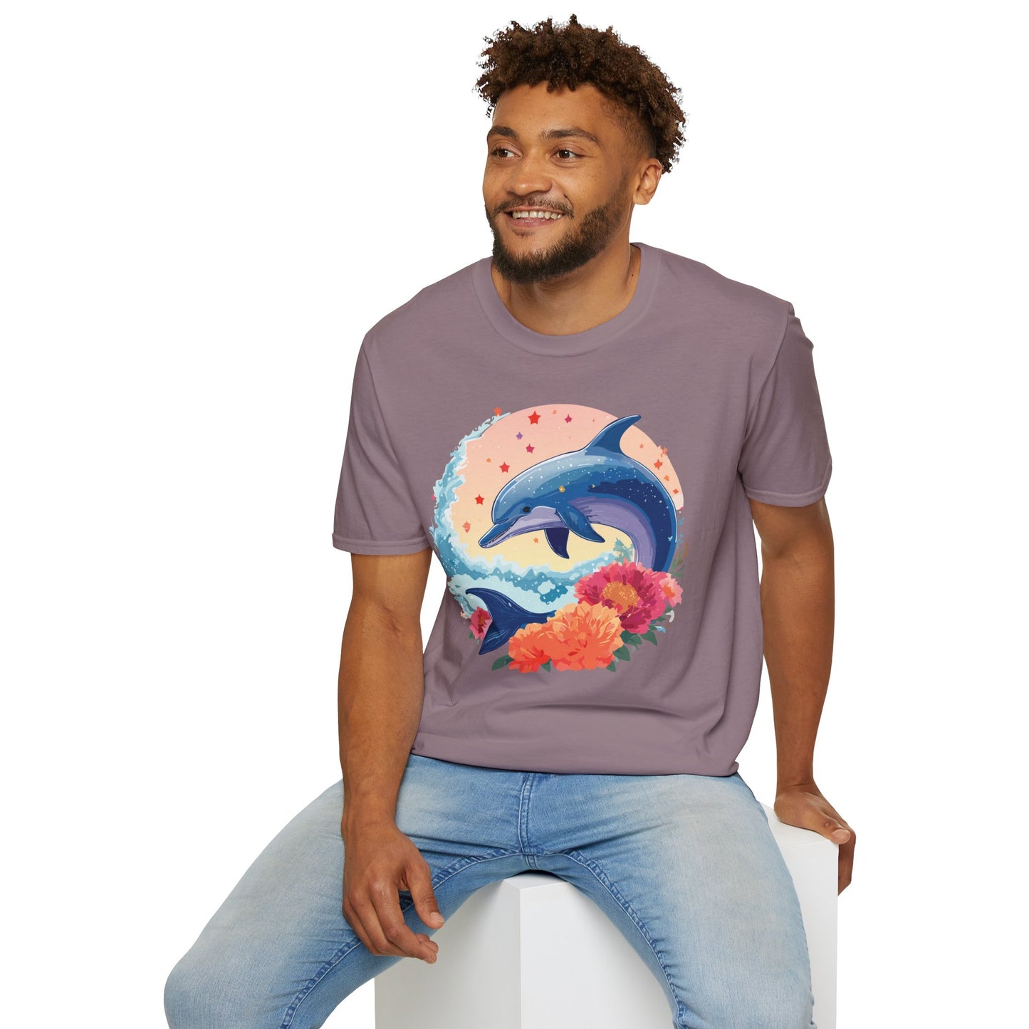 Dolphin Shirts, Shirt with Dolphin, Fish Tee Shirt, Animal Shirt