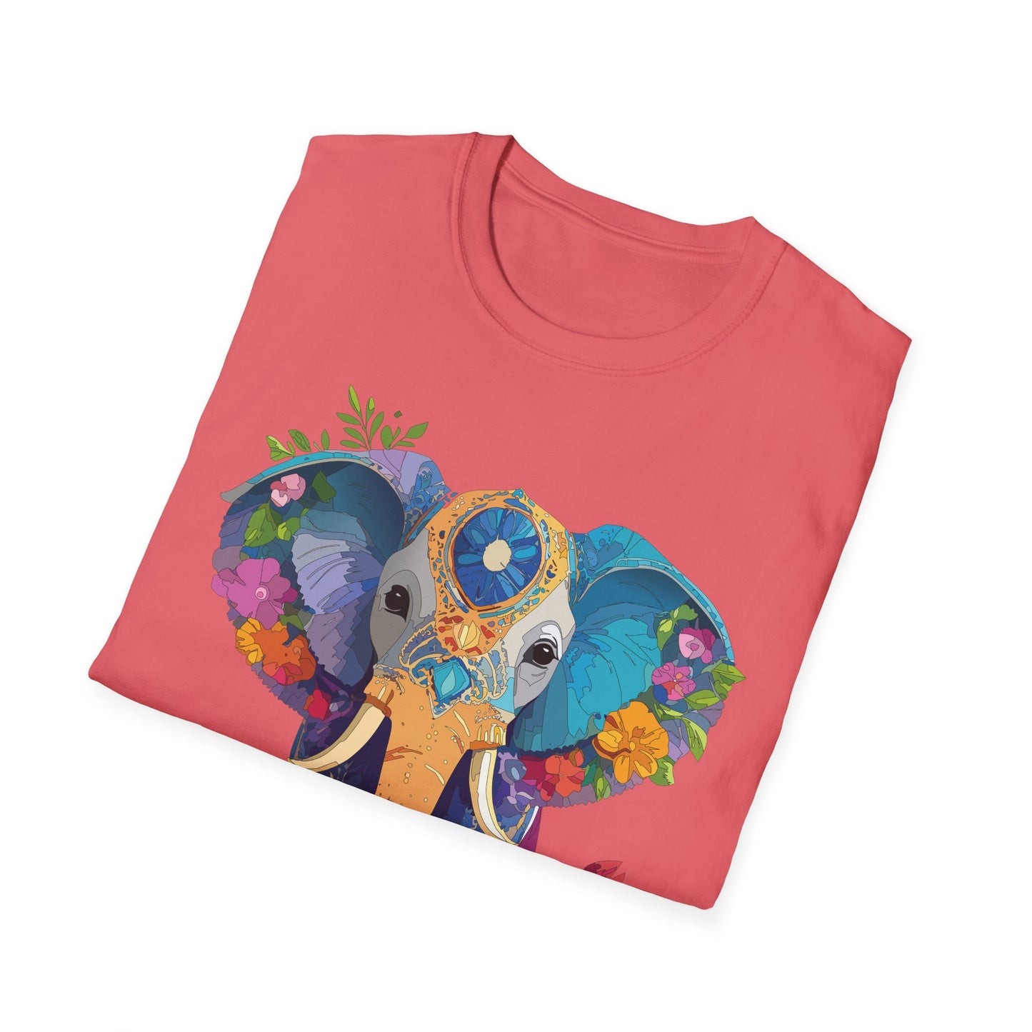 Elephant Shirt, T Shirt with Elephant, Elephant on T Shirt, T Shirt with Animation, Animals Tee Shirt