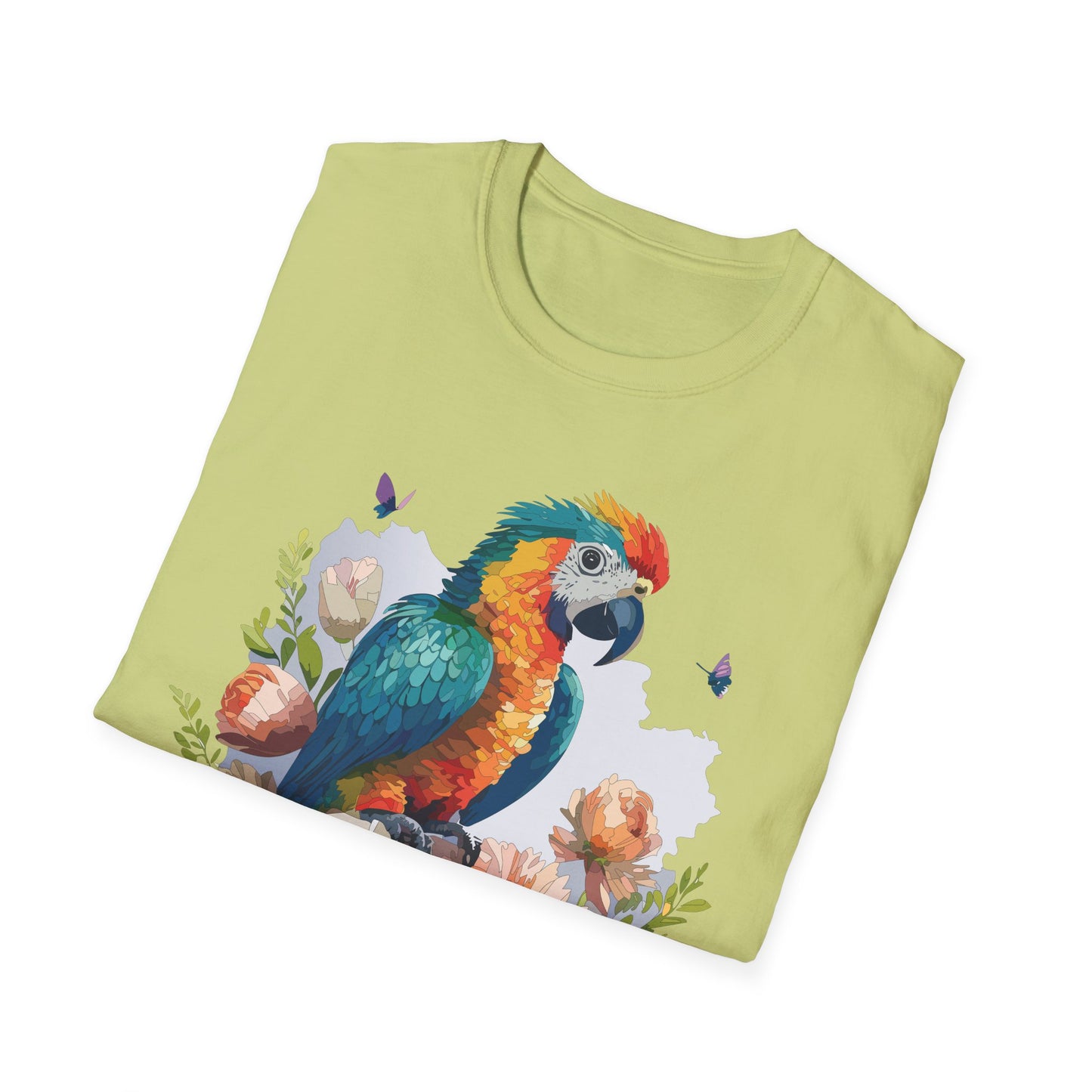 Bird T-Shirt, Floral Bird T Shirt, Shirt with Bird, Shirt with Animal
