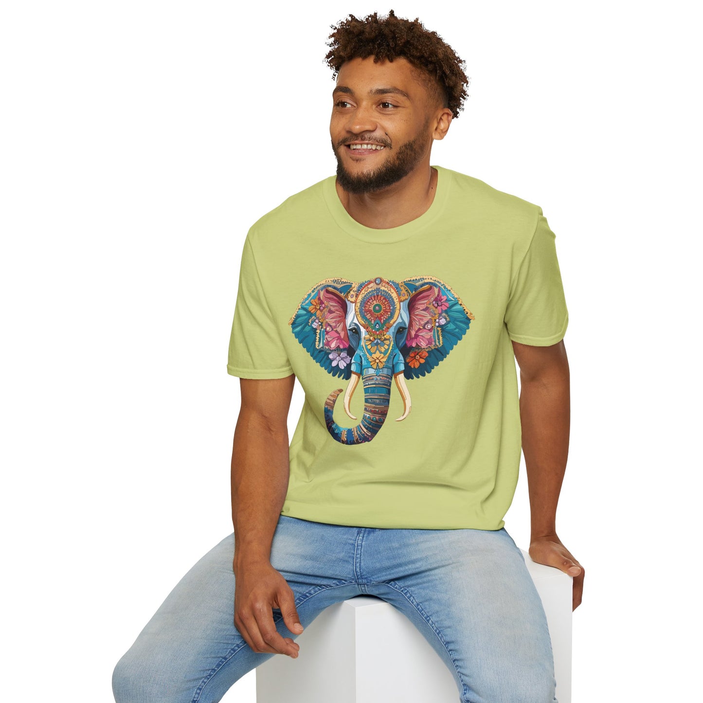 Elephant Shirt, T Shirt with Elephant, Elephant on T Shirt, T Shirt with Animation, Animals Tee Shirt