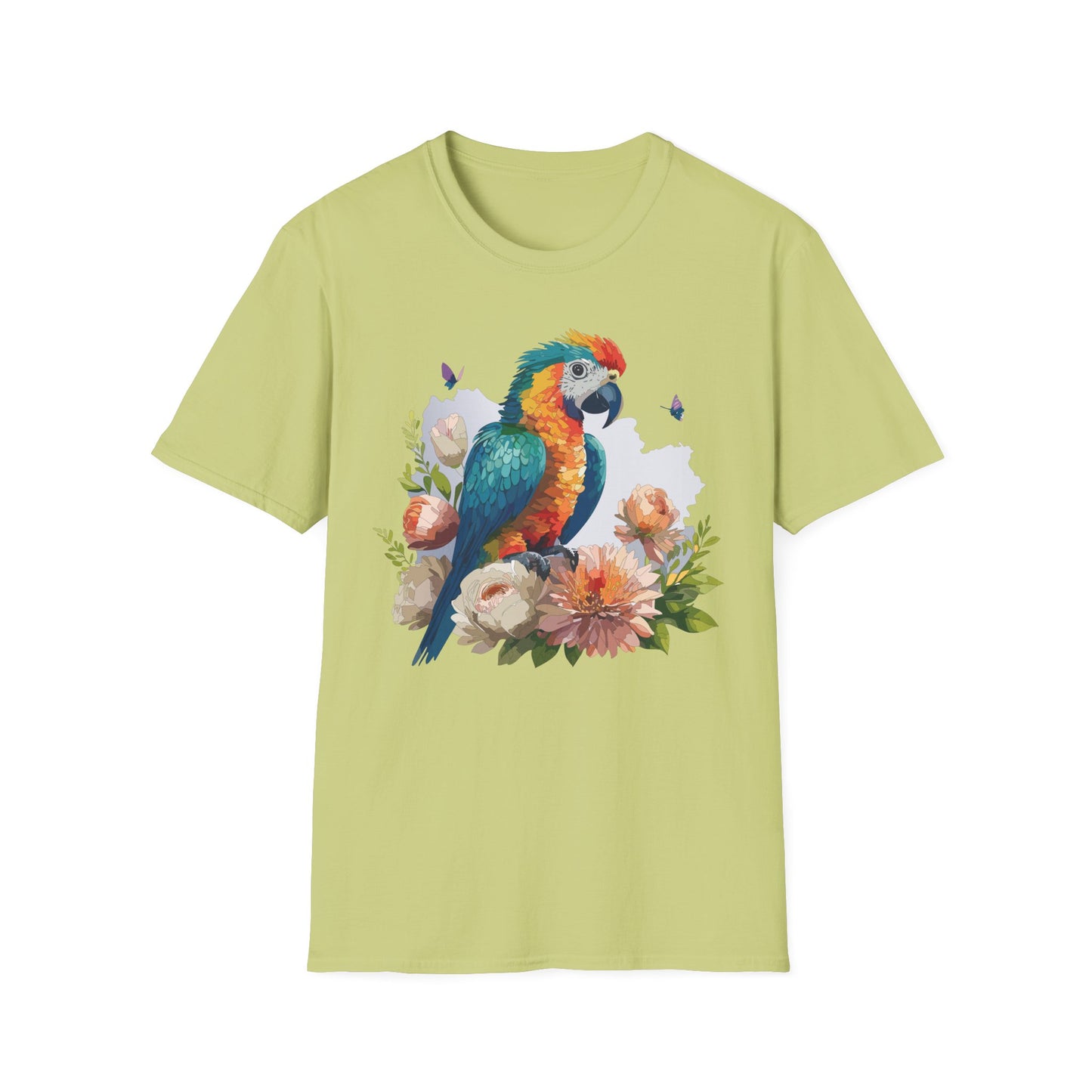 Bird T-Shirt, Floral Bird T Shirt, Shirt with Bird, Shirt with Animal