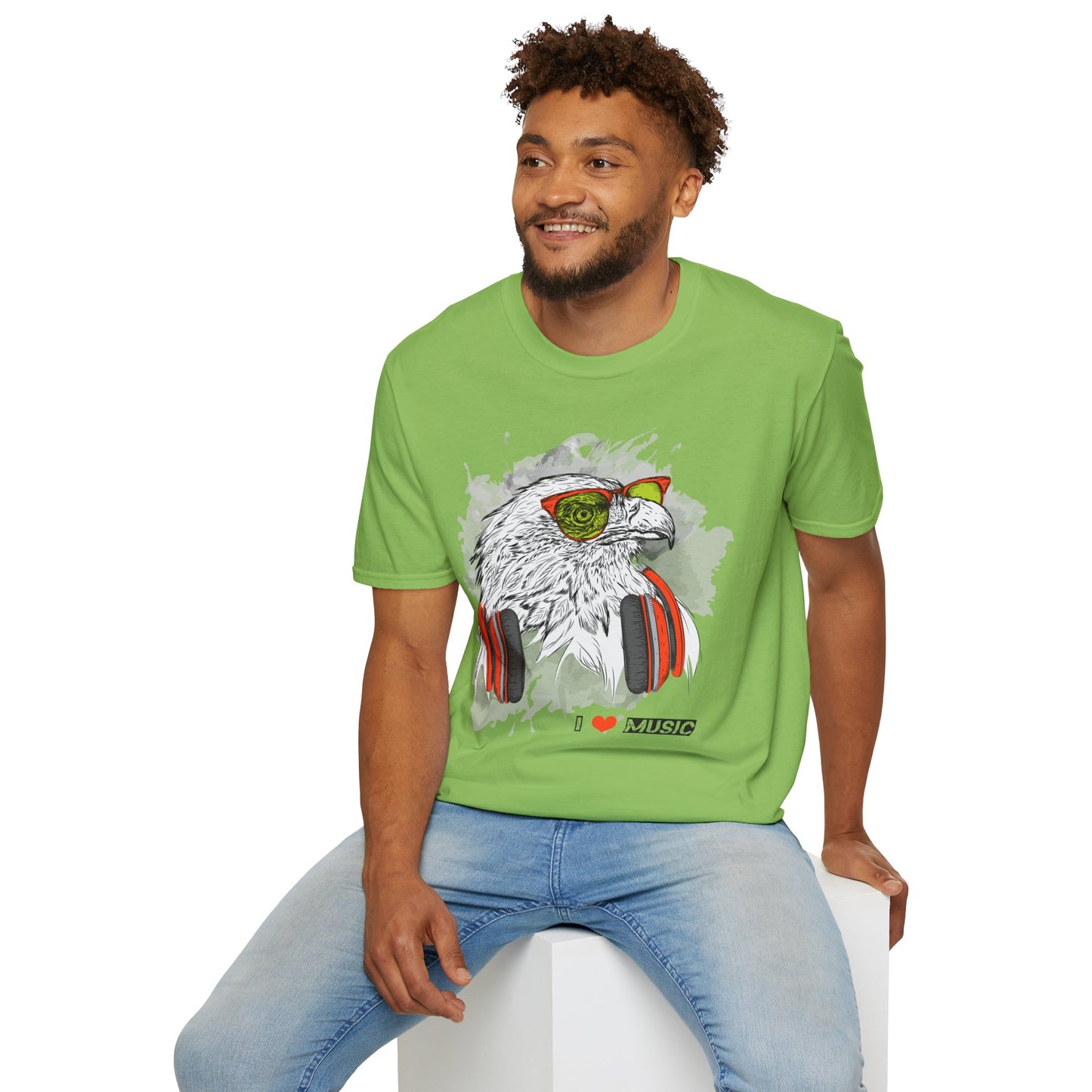 I love Music Animals Shirts, Shirt with Animals, Animals with Headphones Shirt
