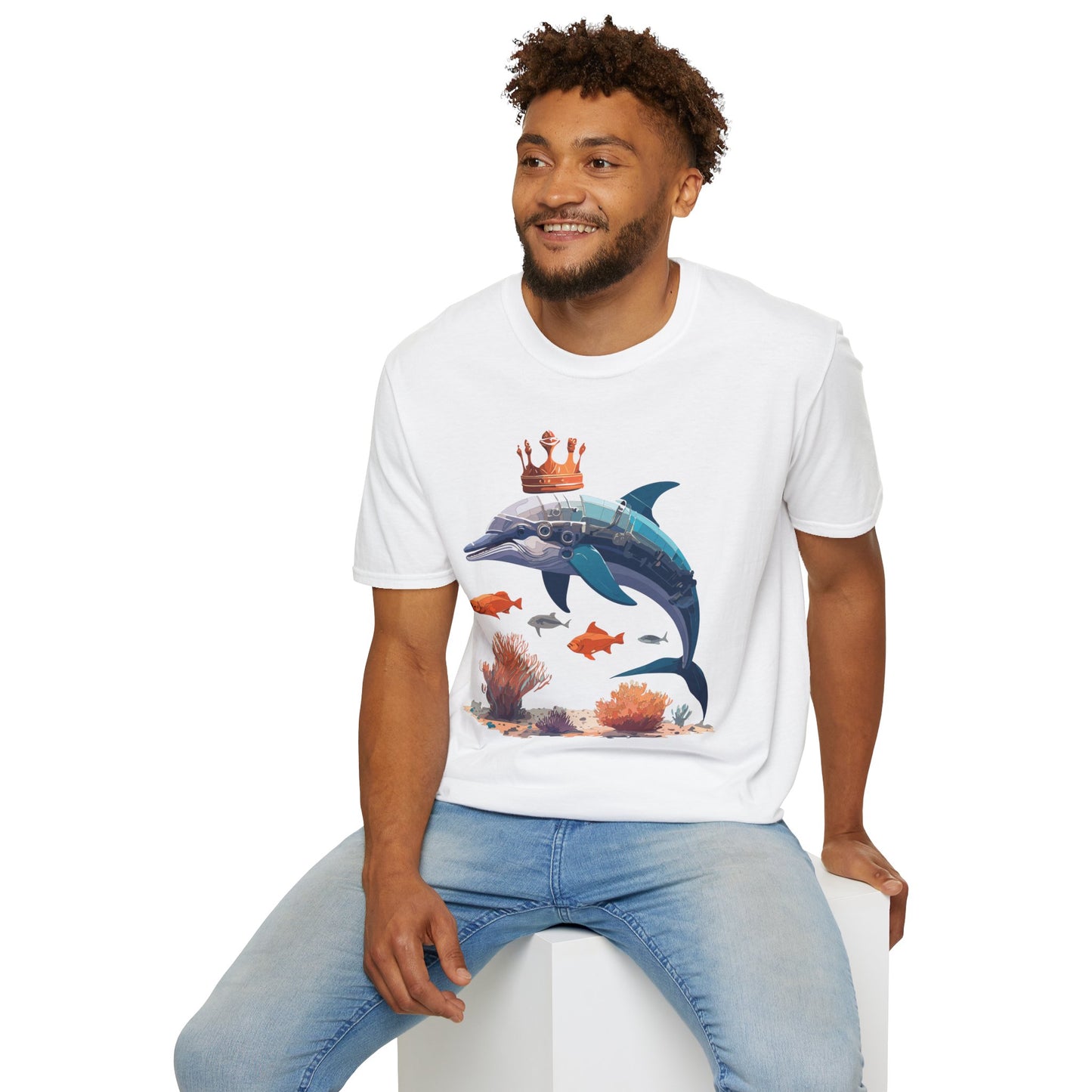 Dolphin Shirts, Shirt with Dolphin, Fish Tee Shirt, Animal Shirt