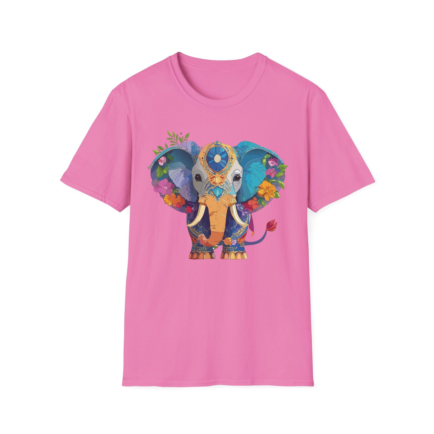 Elephant Shirt, T Shirt with Elephant, Elephant on T Shirt, T Shirt with Animation, Animals Tee Shirt