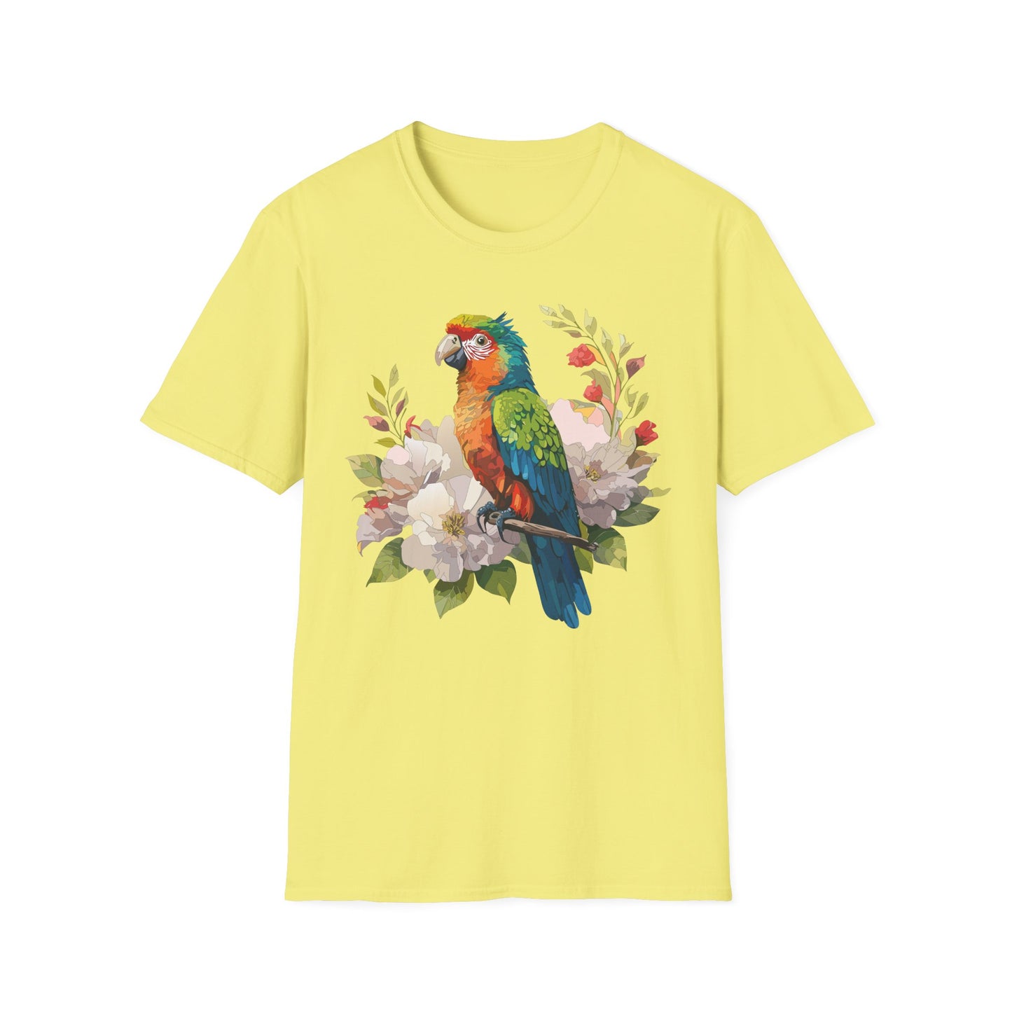 Bird T-Shirt, Floral Bird T Shirt, Shirt with Bird, Shirt with Animal