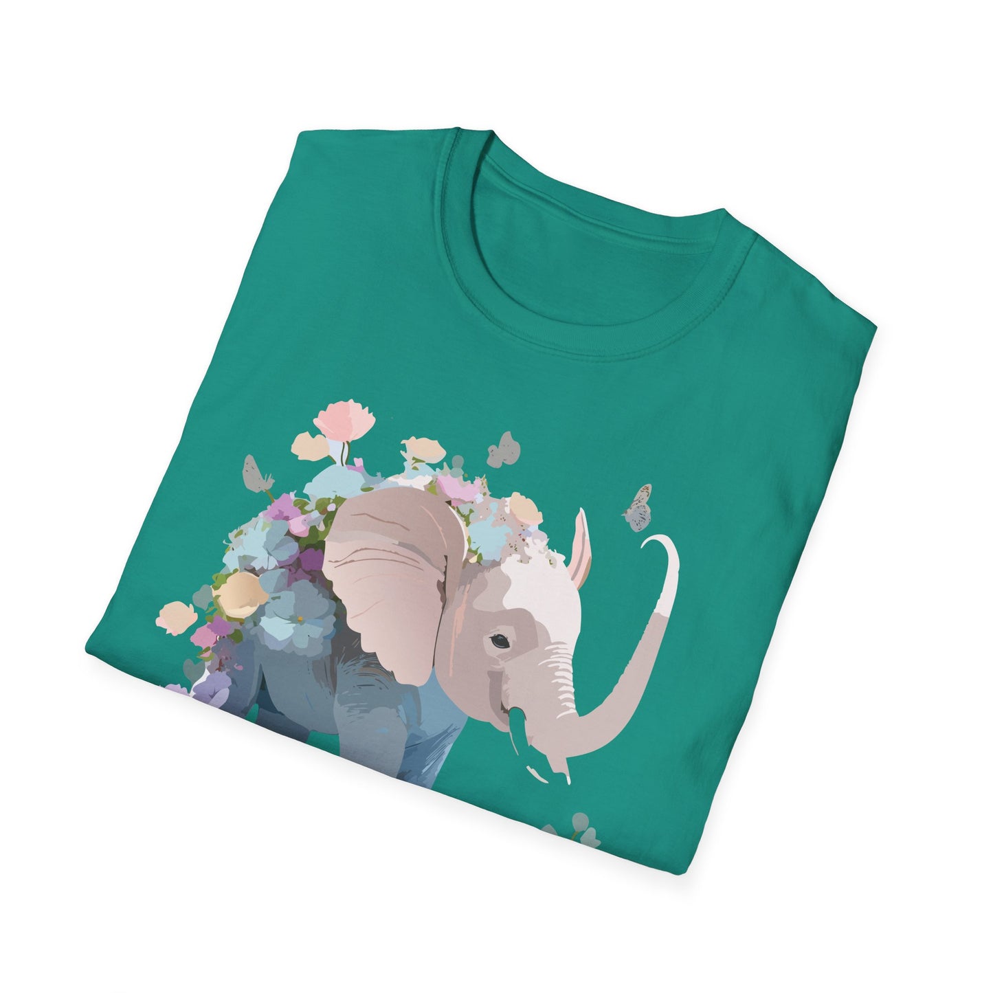 Elephant Shirt, T Shirt with Elephant, Elephant on T Shirt, T Shirt with Animation, Animals Tee Shirt