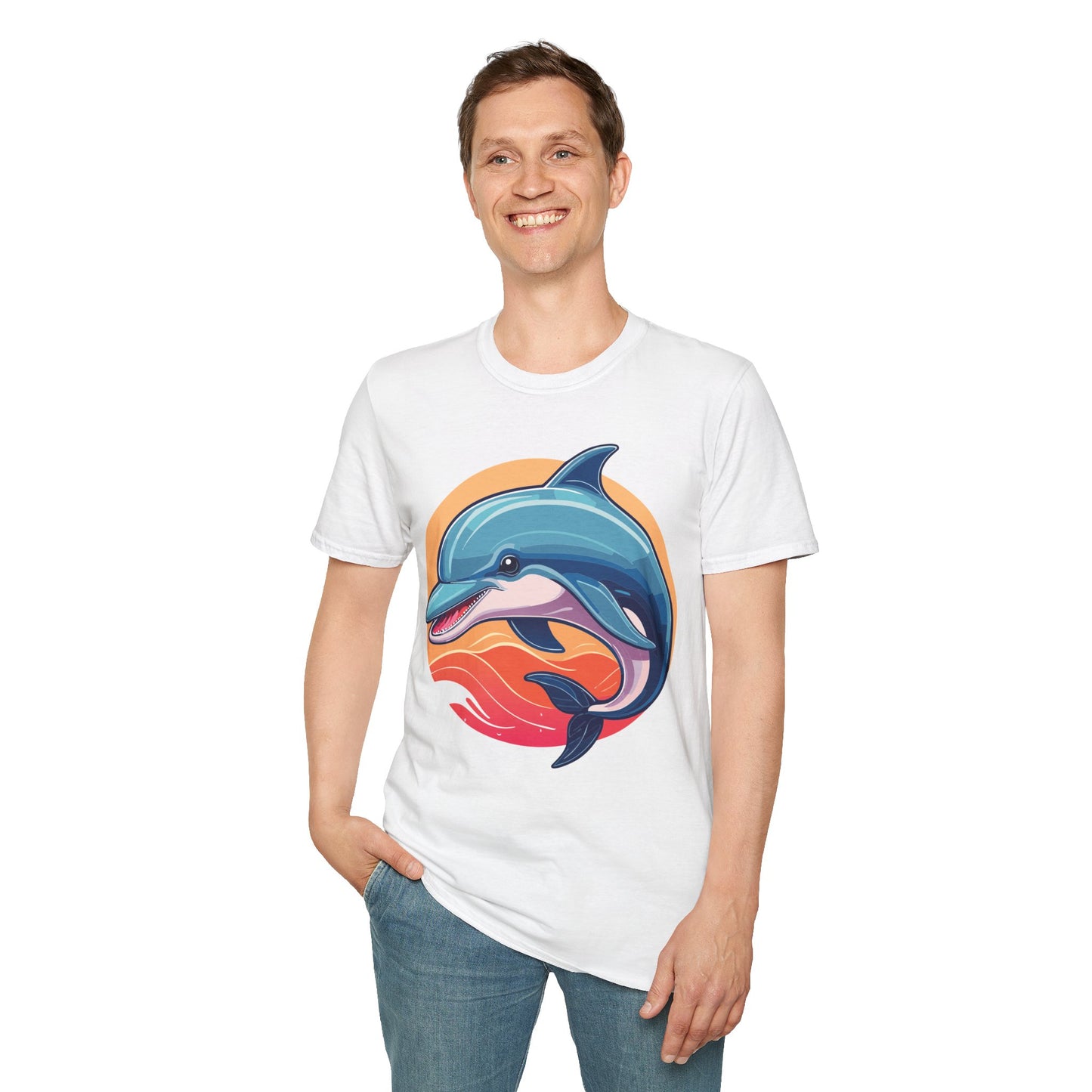 Dolphin Shirts, Shirt with Dolphin, Fish Tee Shirt, Animal Shirt