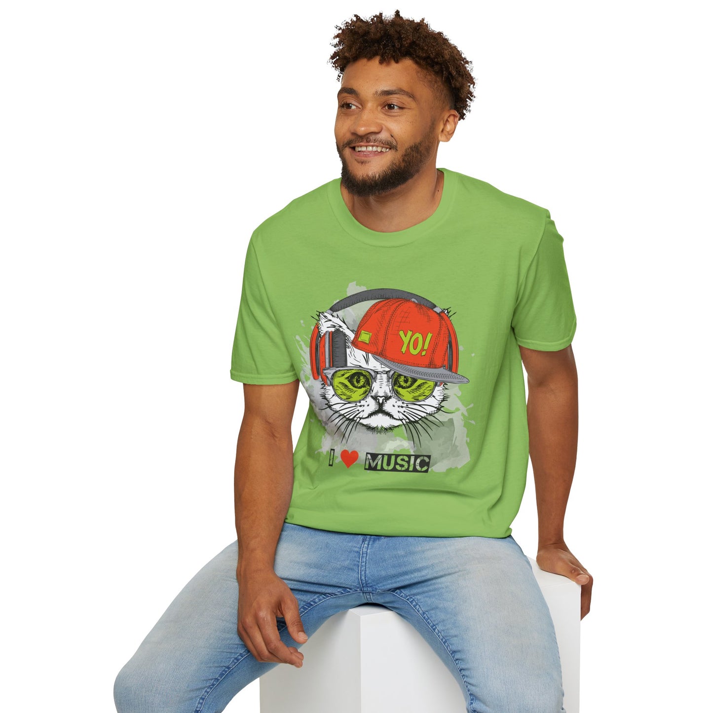 I love Music Animals Shirts, Shirt with Animals, Animals with Headphones Shirt