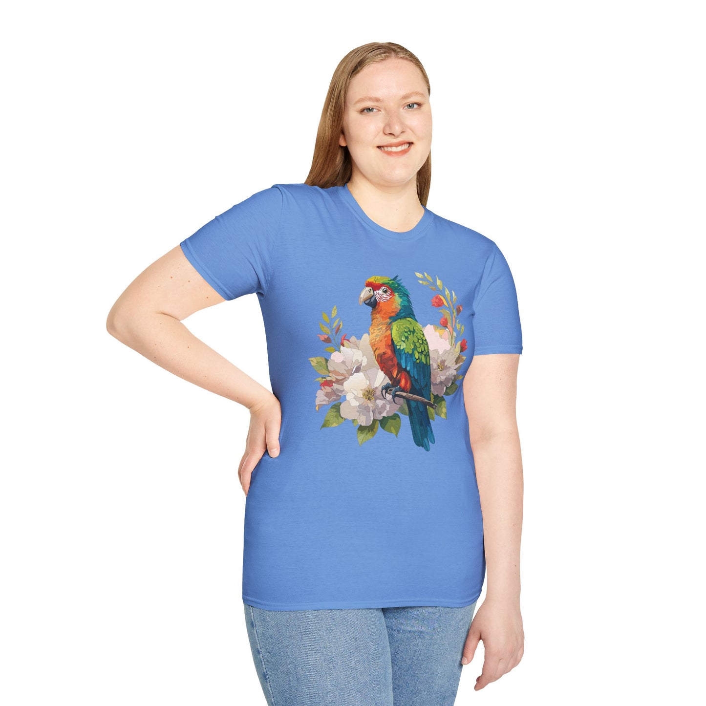 Bird T-Shirt, Floral Bird T Shirt, Shirt with Bird, Shirt with Animal