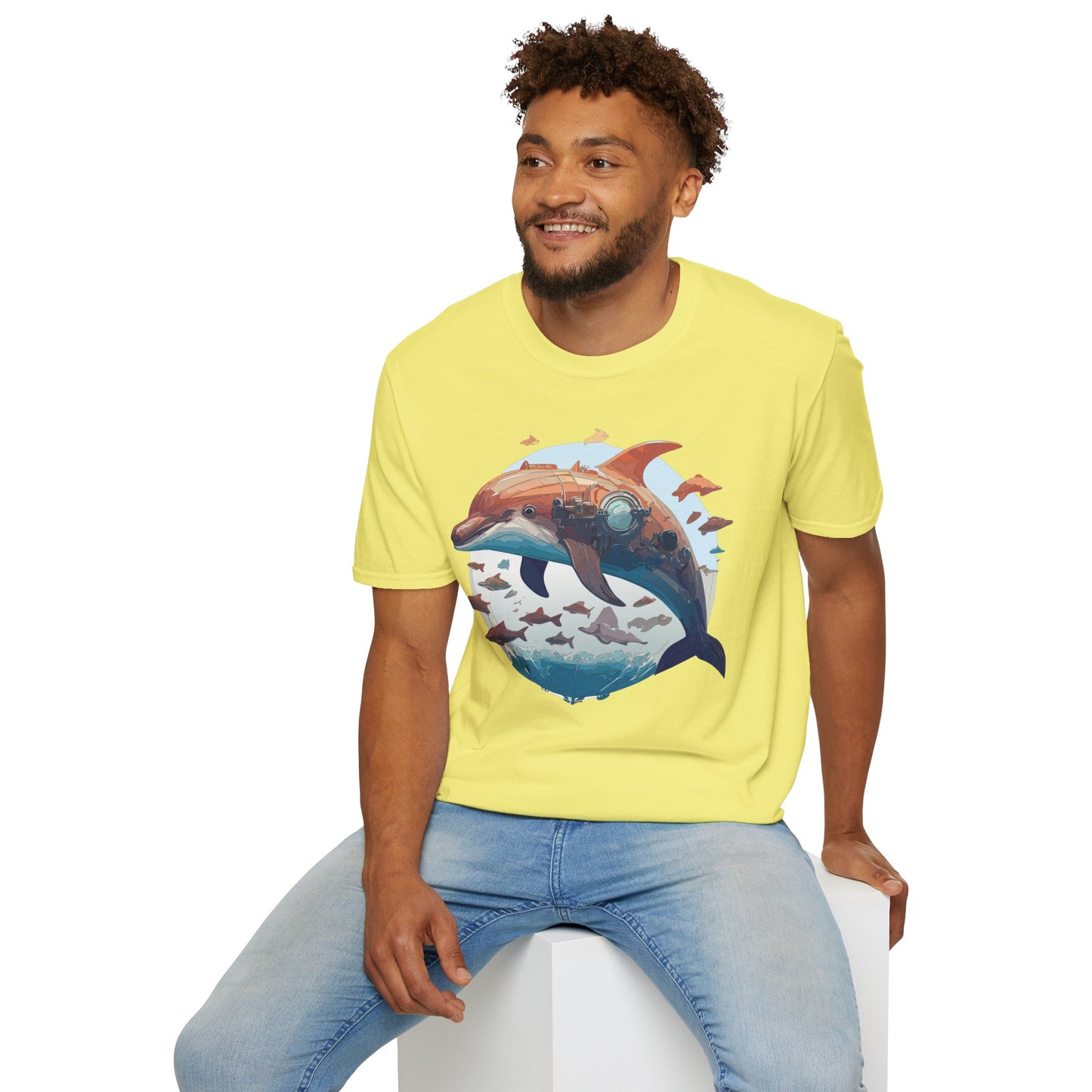 Dolphin Shirts, Shirt with Dolphin, Fish Tee Shirt, Animal Shirt