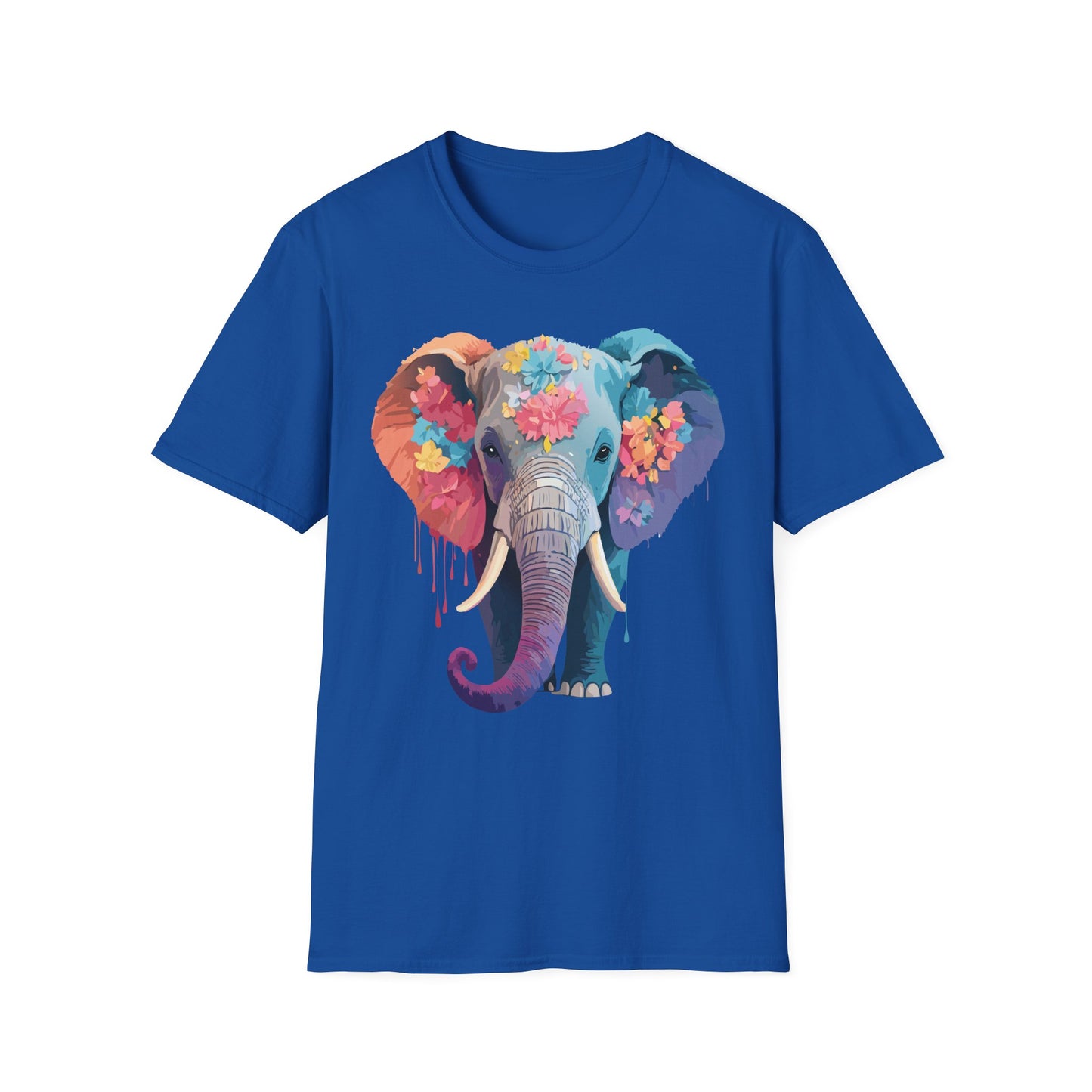 Elephant Shirt, T Shirt with Elephant, Elephant on T Shirt, T Shirt with Animation, Animals Tee Shirt
