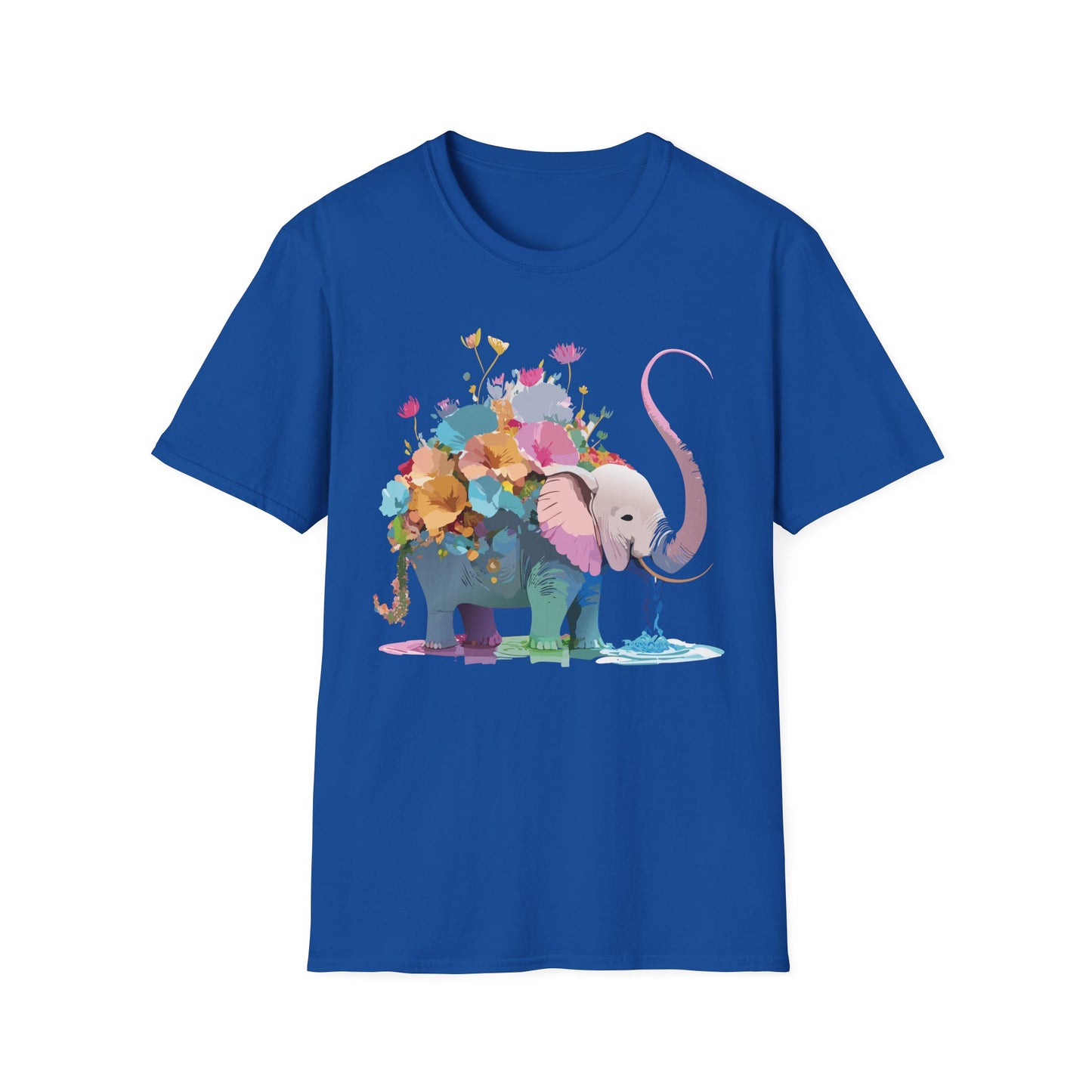 Elephant Shirt, T Shirt with Elephant, Elephant on T Shirt, T Shirt with Animation, Animals Tee Shirt