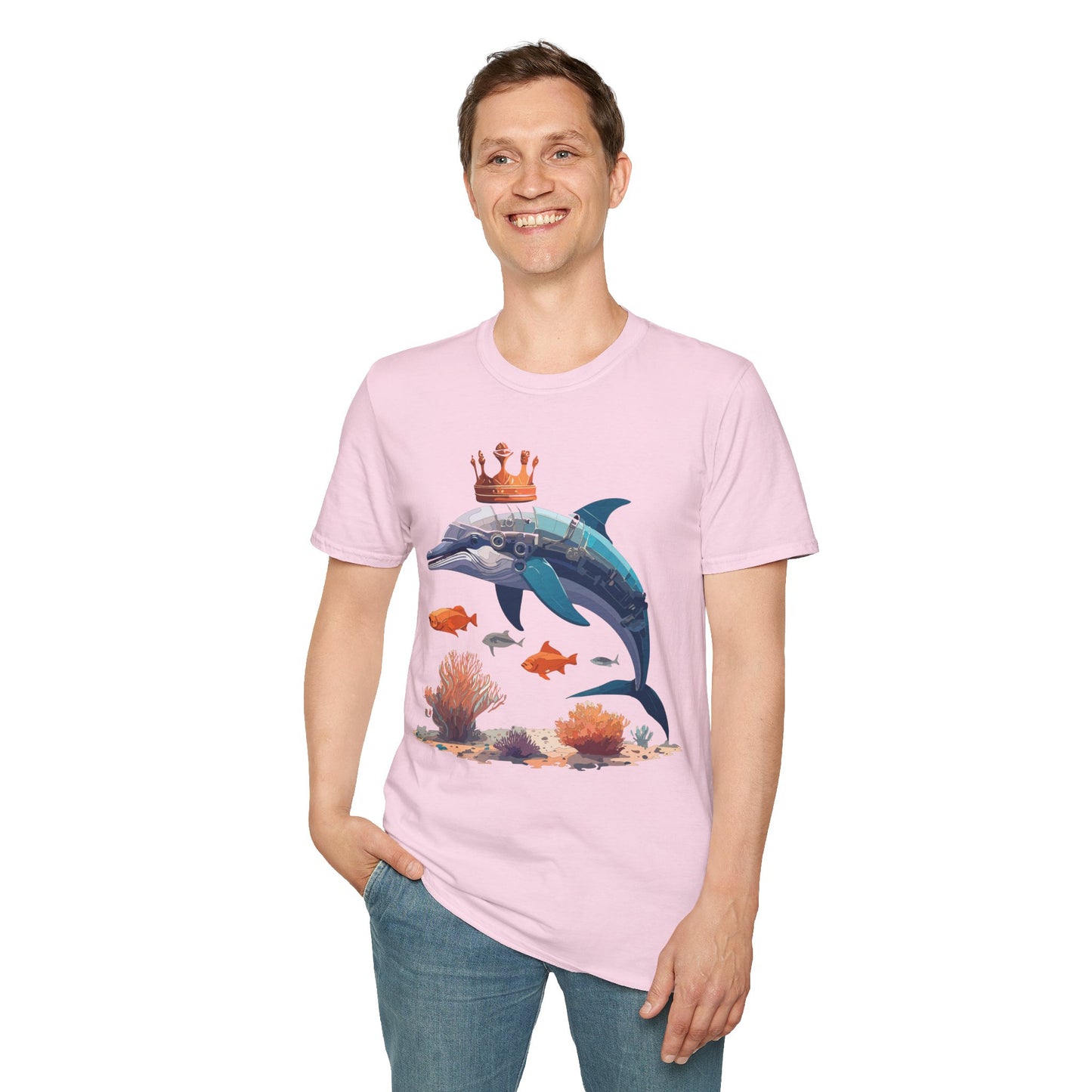 Dolphin Shirts, Shirt with Dolphin, Fish Tee Shirt, Animal Shirt