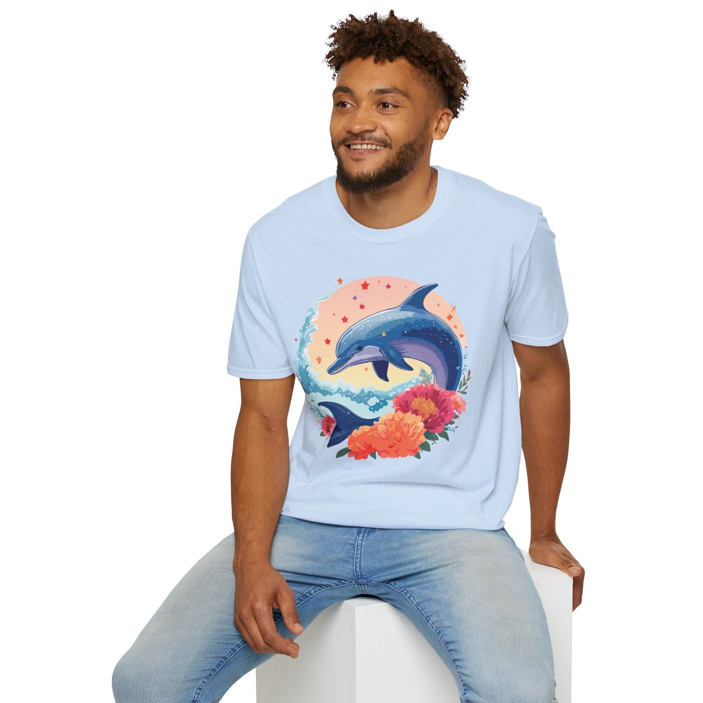 Dolphin Shirts, Shirt with Dolphin, Fish Tee Shirt, Animal Shirt