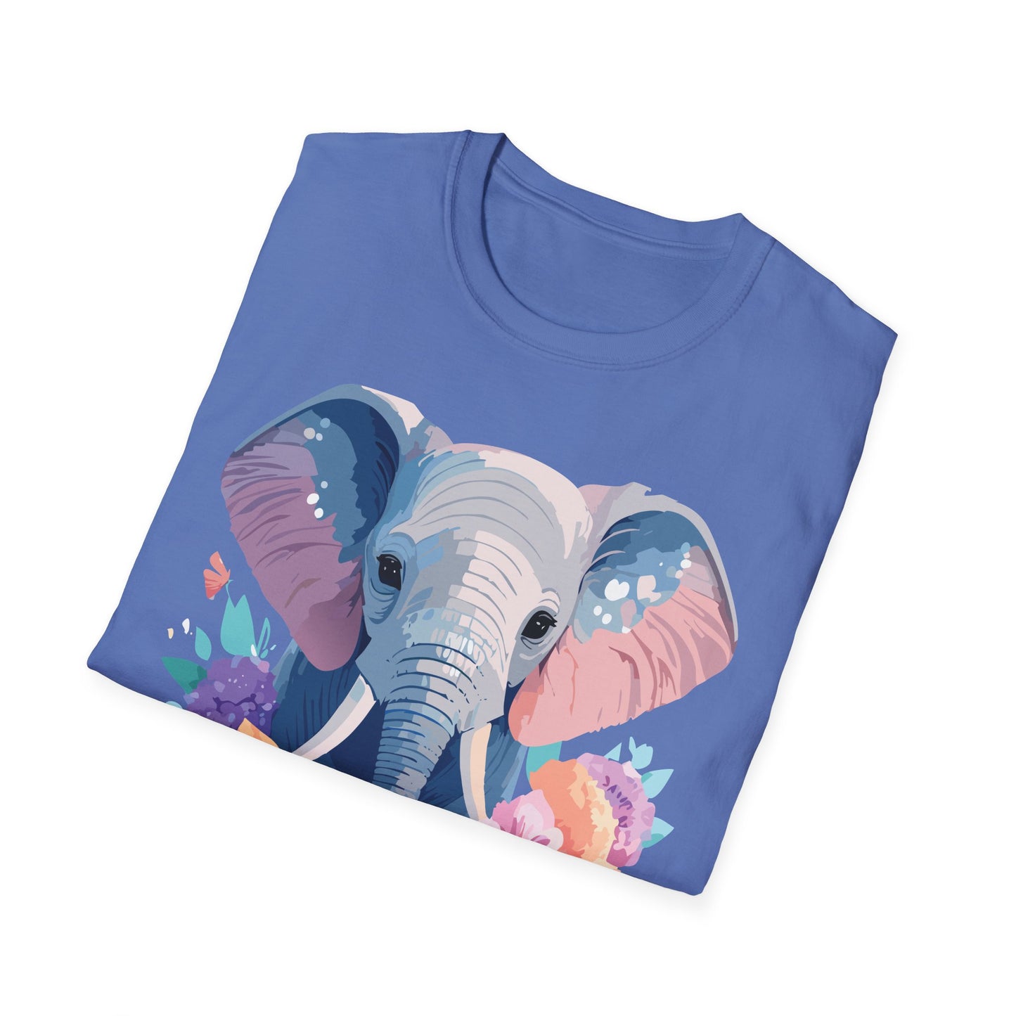 Elephant Shirt, T Shirt with Elephant, Elephant on T Shirt, T Shirt with Animation, Animals Tee Shirt