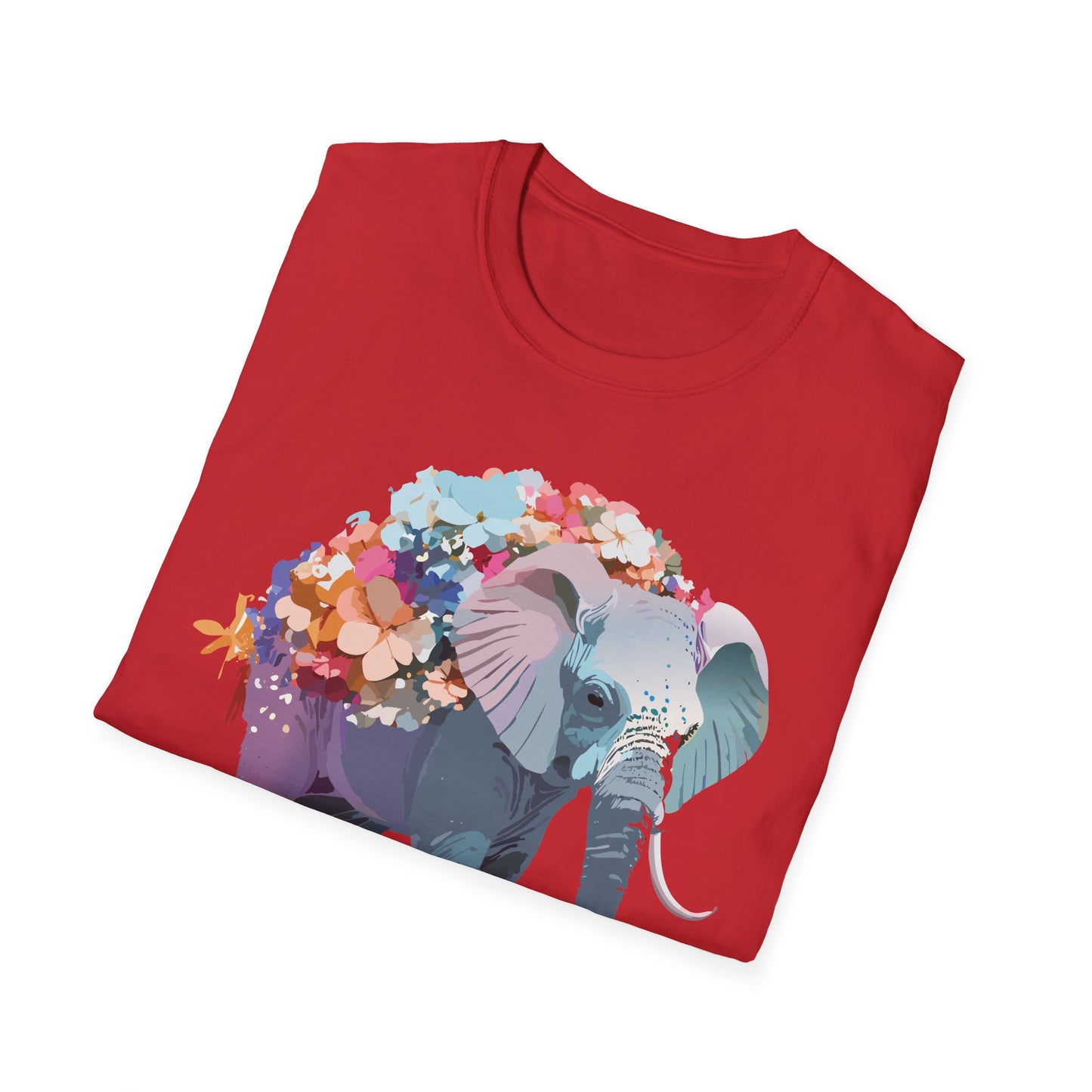 Elephant Shirt, T Shirt with Elephant, Elephant on T Shirt, T Shirt with Animation, Animals Tee Shirt