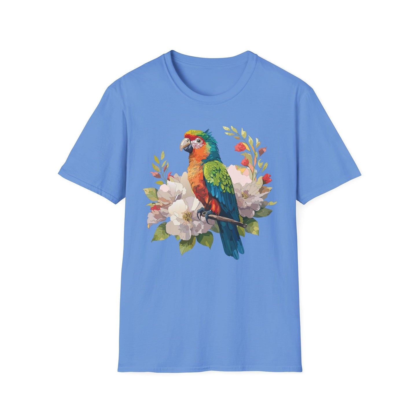 Bird T-Shirt, Floral Bird T Shirt, Shirt with Bird, Shirt with Animal