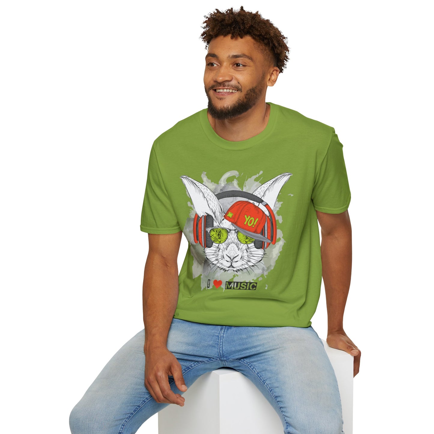 I love Music Animals Shirts, Shirt with Animals, Animals with Headphones Shirt