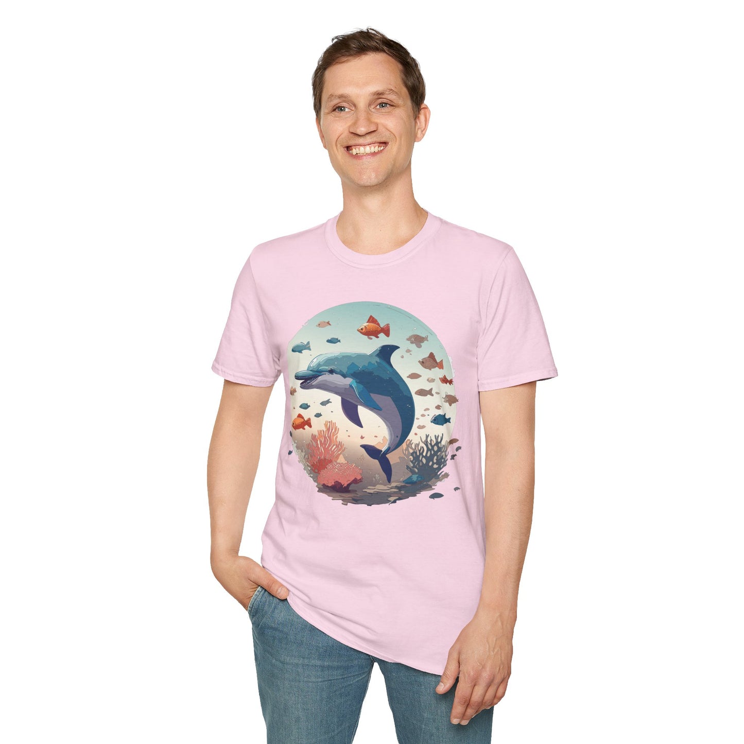 Dolphin Shirts, Shirt with Dolphin, Fish Tee Shirt, Animal Shirt