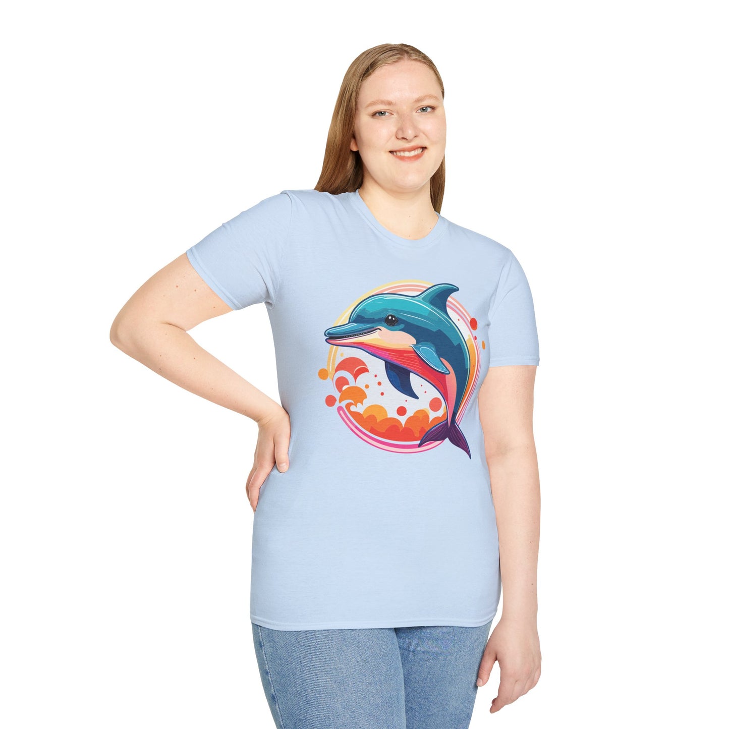 Dolphin Shirts, Shirt with Dolphin, Fish Tee Shirt, Animal Shirt