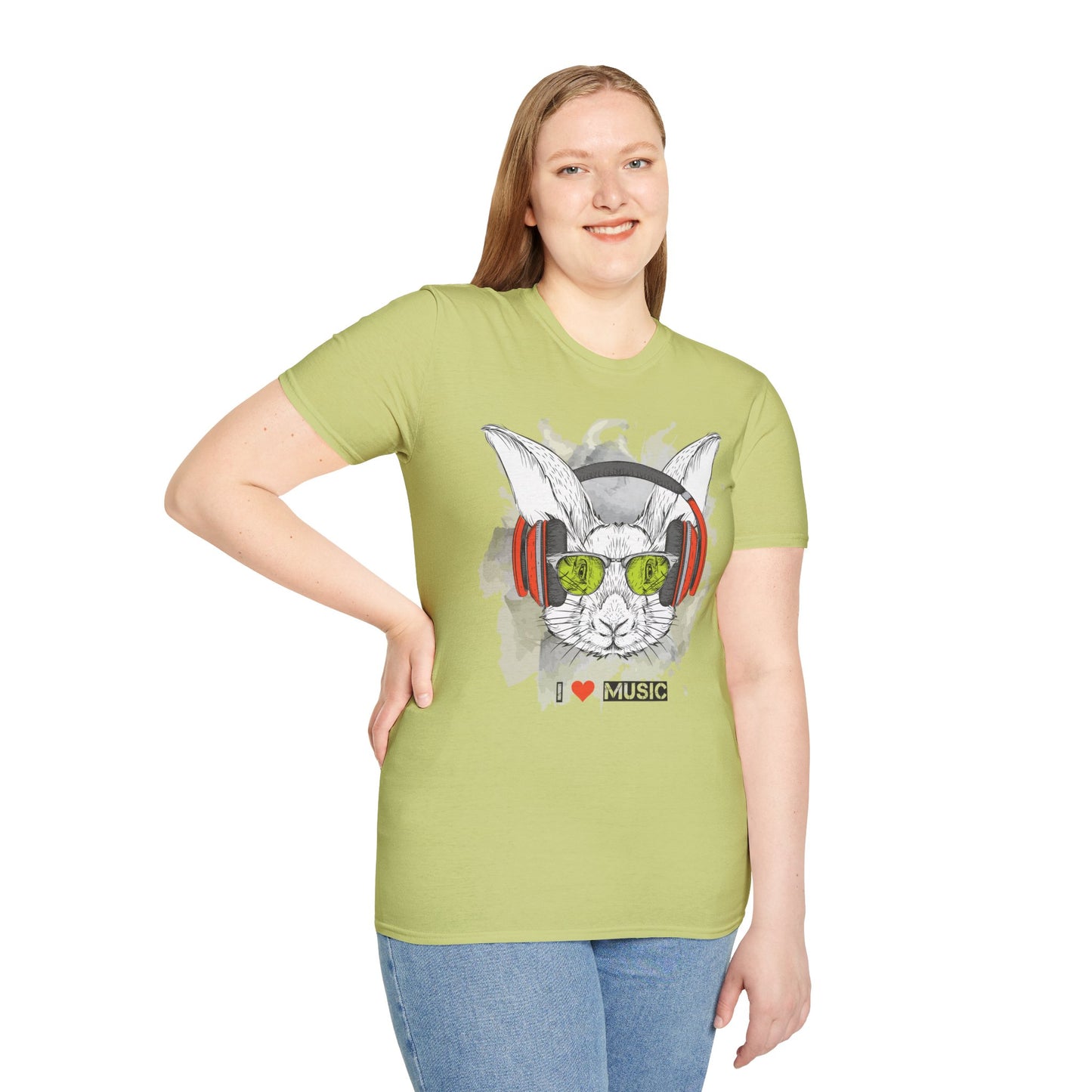 I love Music Animals Shirts, Shirt with Animals, Animals with Headphones Shirt