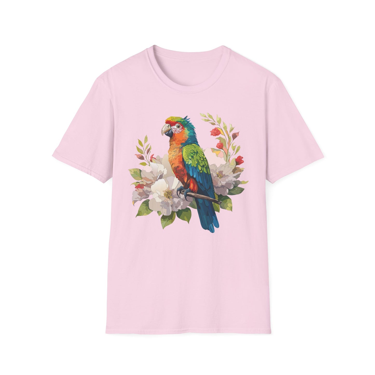 Bird T-Shirt, Floral Bird T Shirt, Shirt with Bird, Shirt with Animal