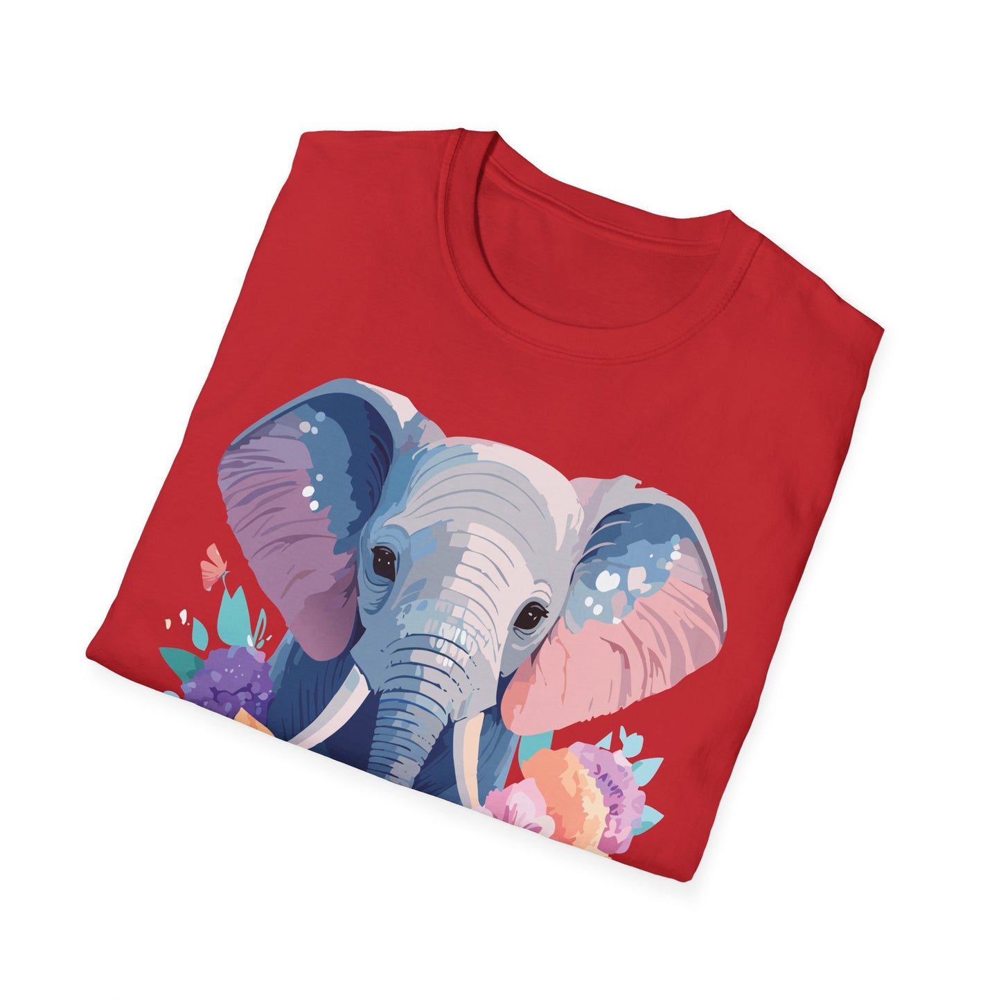 Elephant Shirt, T Shirt with Elephant, Elephant on T Shirt, T Shirt with Animation, Animals Tee Shirt