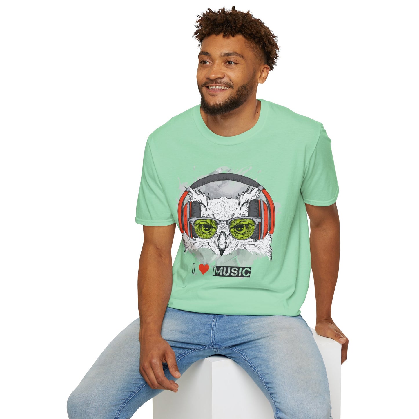 I love Music Animals Shirts, Shirt with Animals, Animals with Headphones Shirt