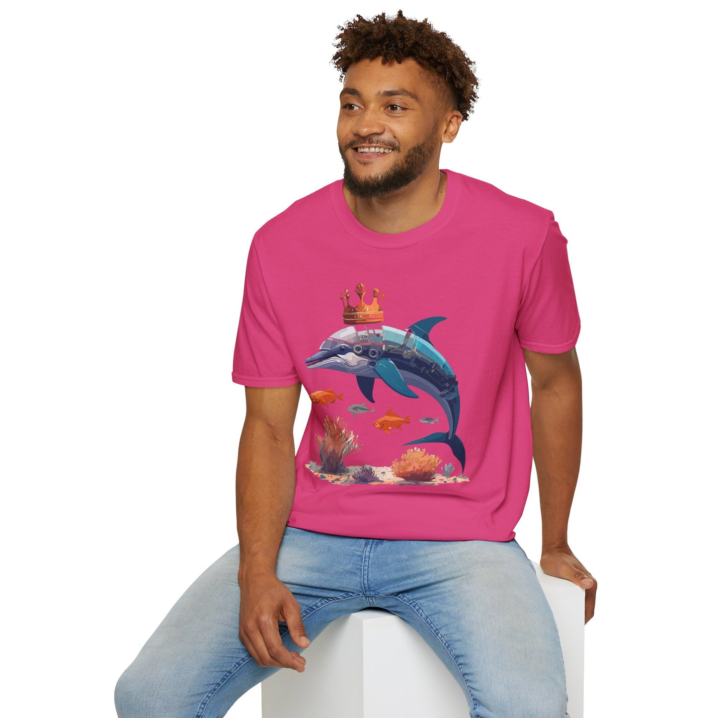 Dolphin Shirts, Shirt with Dolphin, Fish Tee Shirt, Animal Shirt